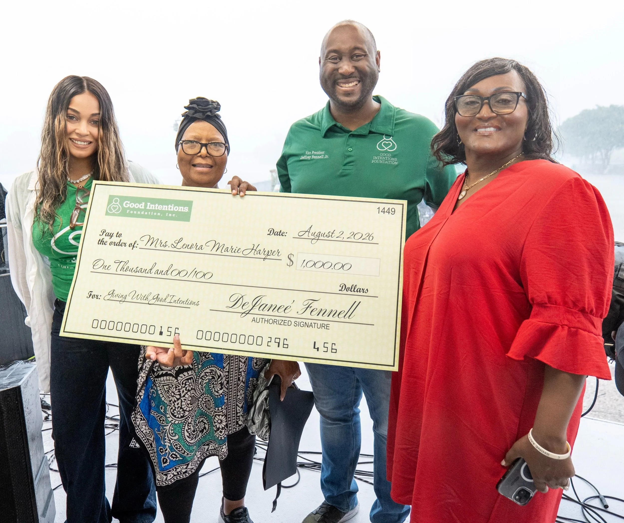 Honoring Mrs. Lenora Harper 💚

At our 2026 Annual Community Giveback, we were honored to recognize Mrs. Lenora Harper for her extraordinary dedication to serving our community.

From leading our amazing senior volunteer team through our Feeding with