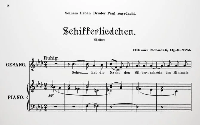 SCHWEIZER LIED-MEISTER OTHMAR SCHOECK