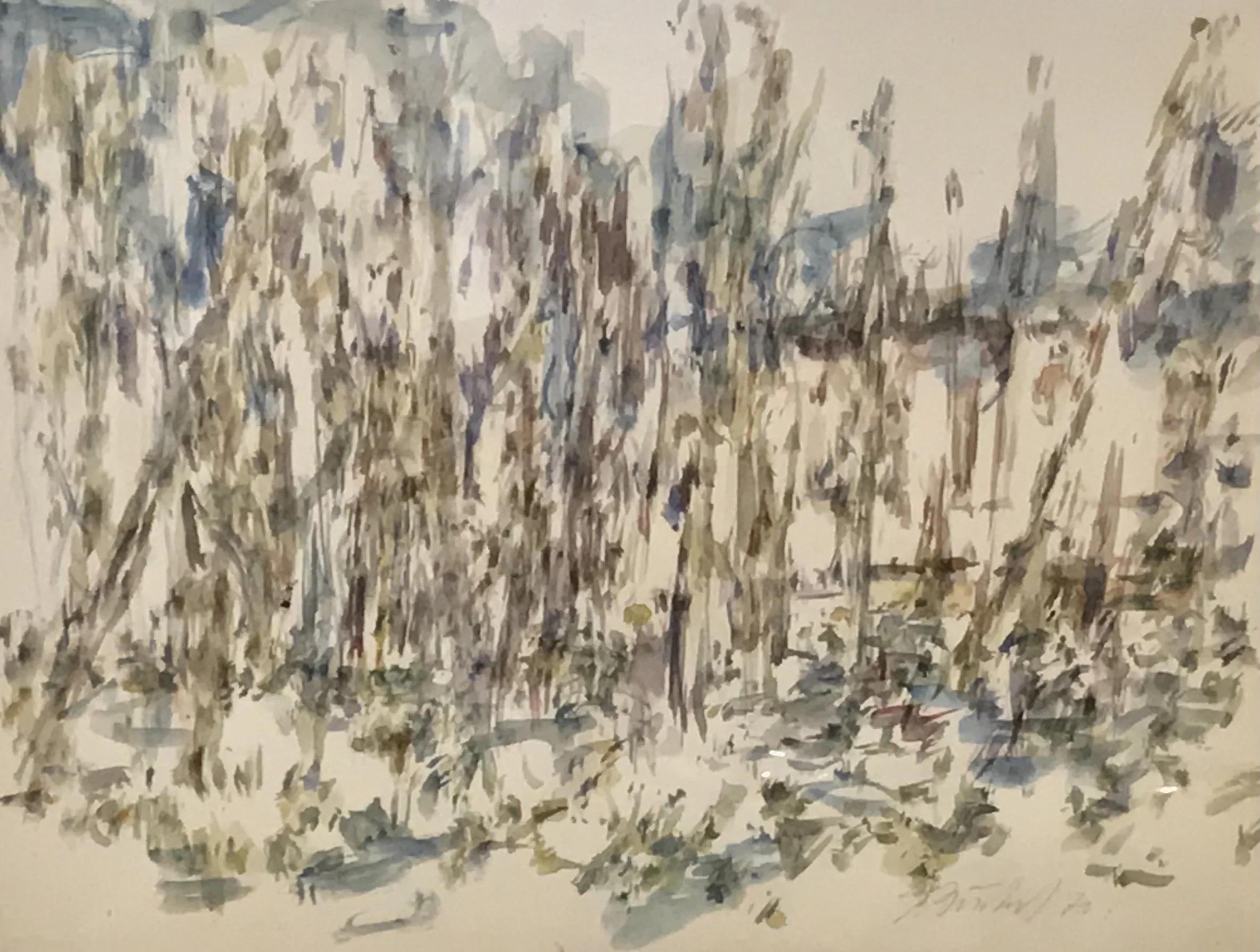 Ohne Titel, 1970, Aquarell, 29.5 x 41.5 cm