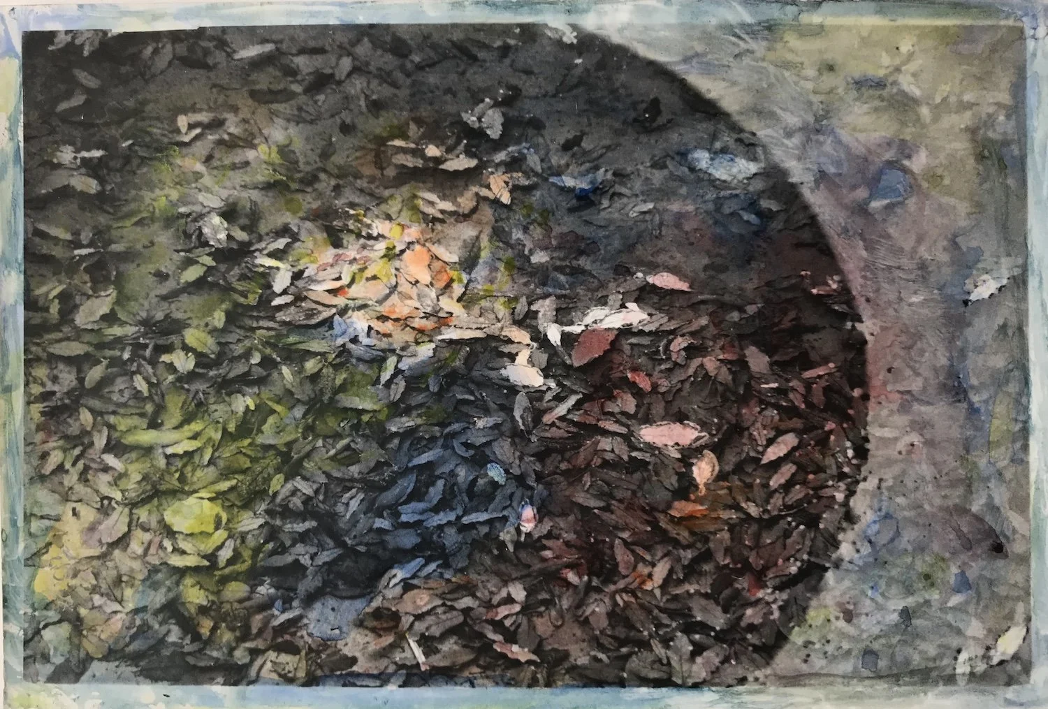 Ohne Titel, Aquarell auf Fotografie, 1990s