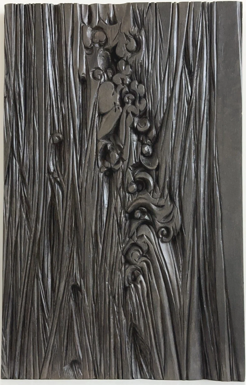 Relief V, 1964, Birnbaum gebeizt