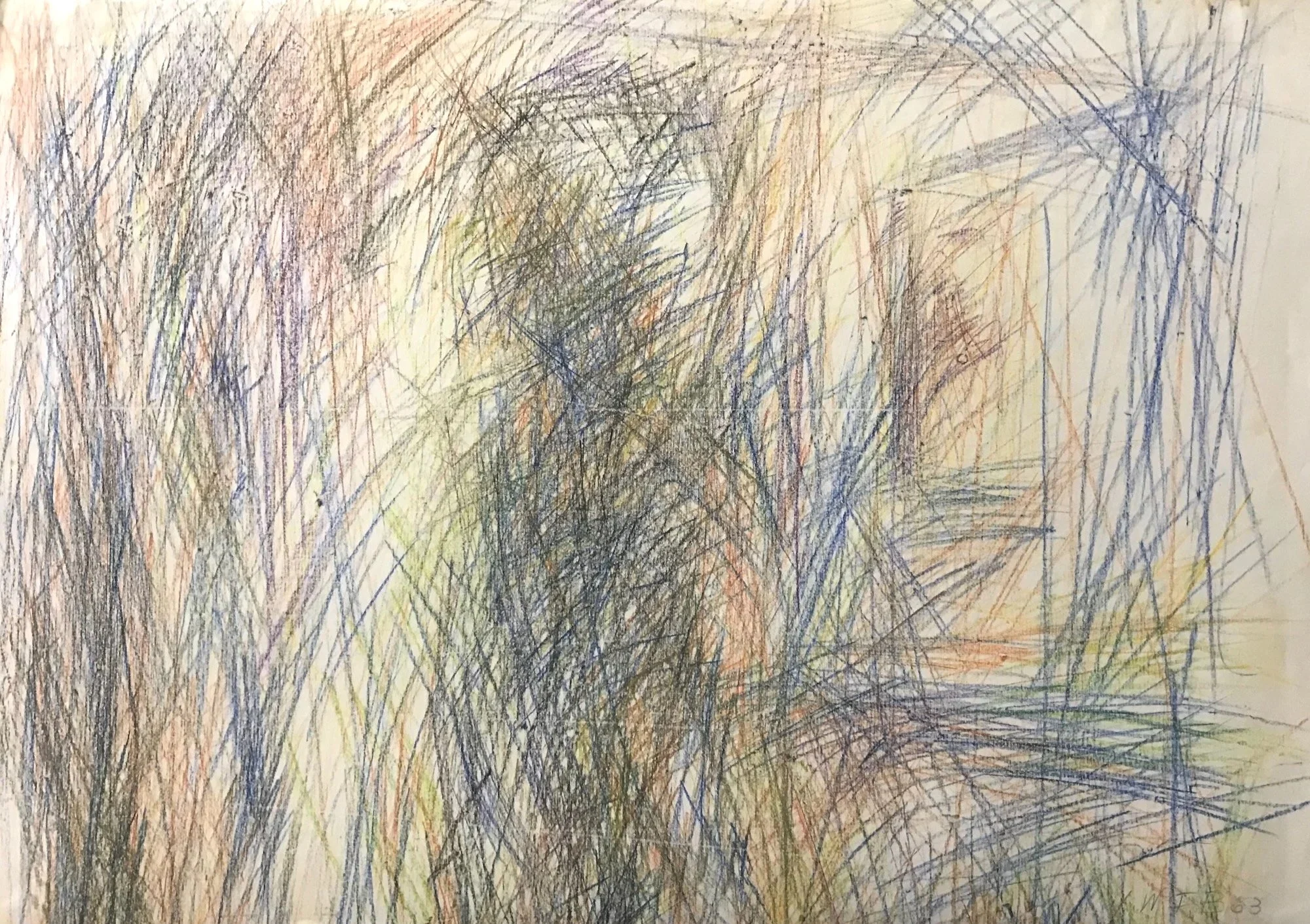 Ohne Titel, Farbzeichnung