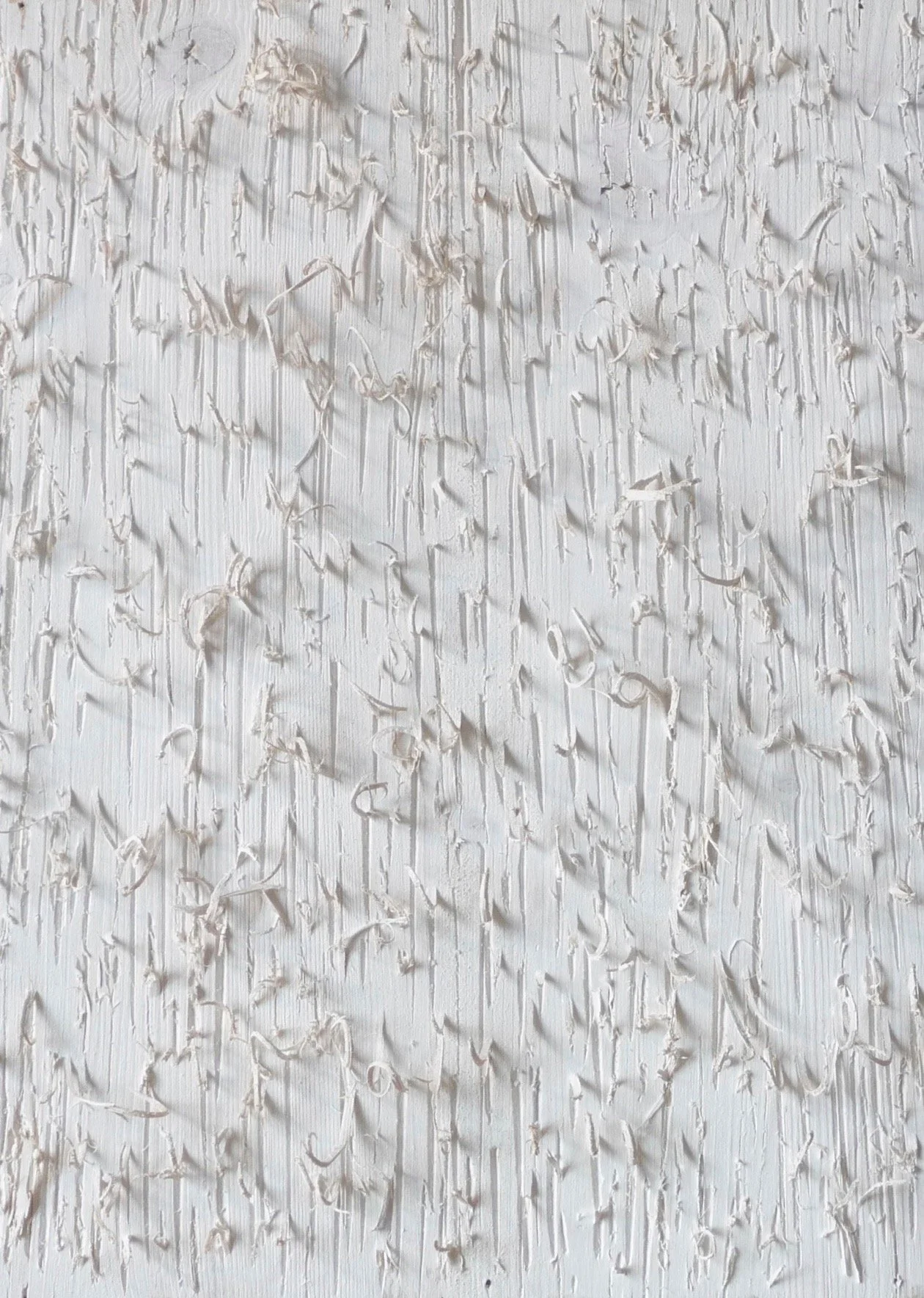 Friedrich Brütsch, Relief  XIX 2008, Fichte, weiss bemalt