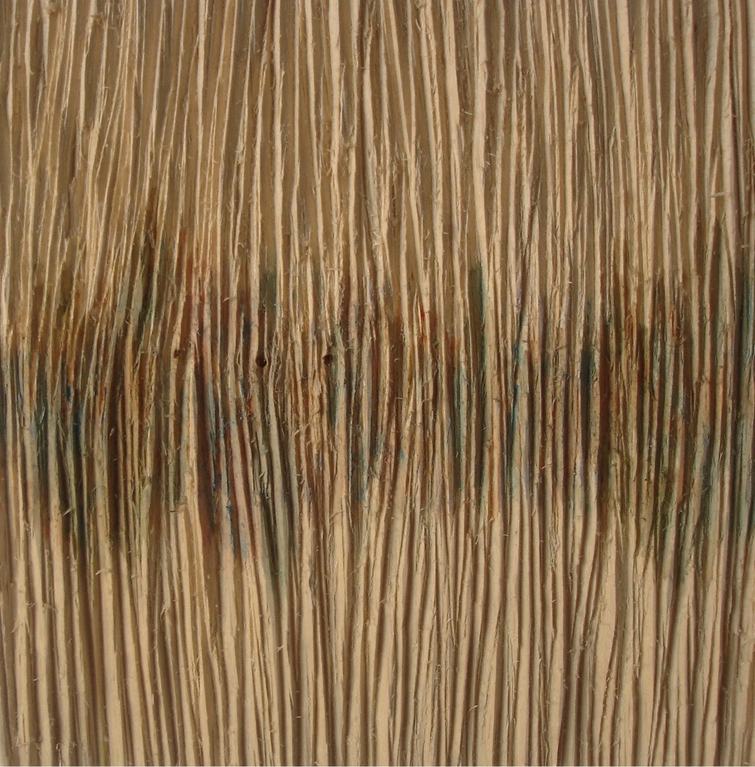 Friedrich Brütsch,  Relief IV,  2005,  Linde mit Aquarellfarben,