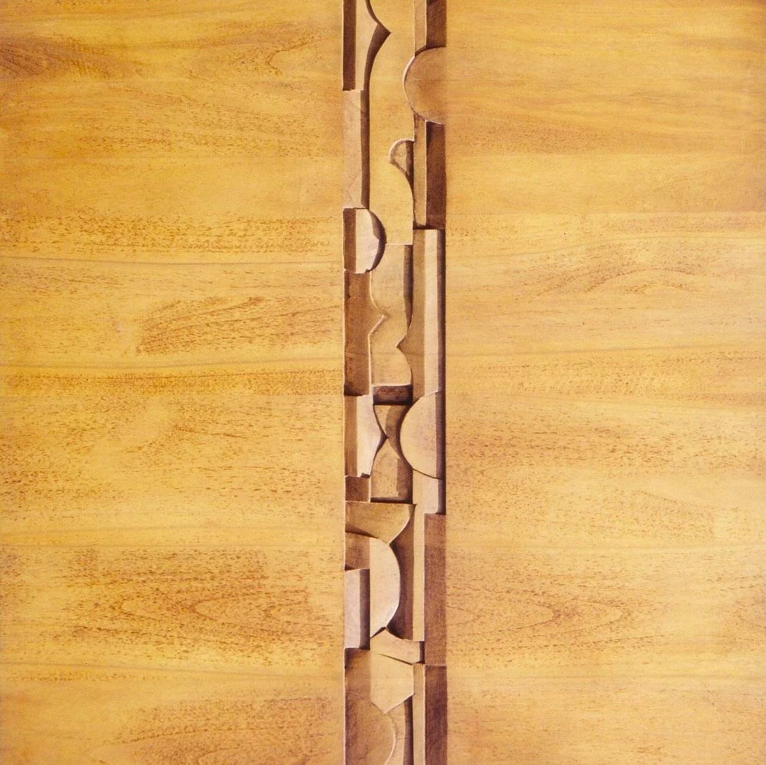 Friedrich Brütsch, Relief, Maremma 1997, Linde gebeizt