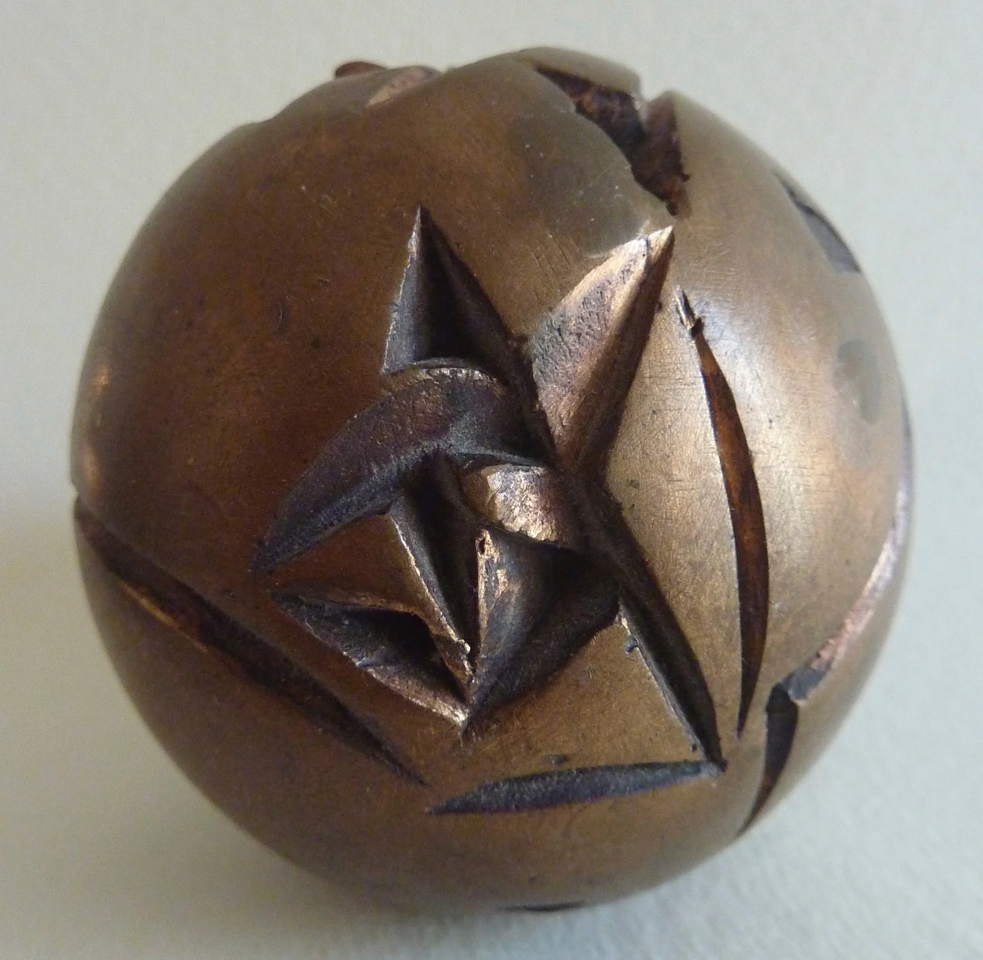 Friedrich Brütsch, Skulptur, Kreis, Kleinplanet, 1966, Bronze, ø 2.9 cm