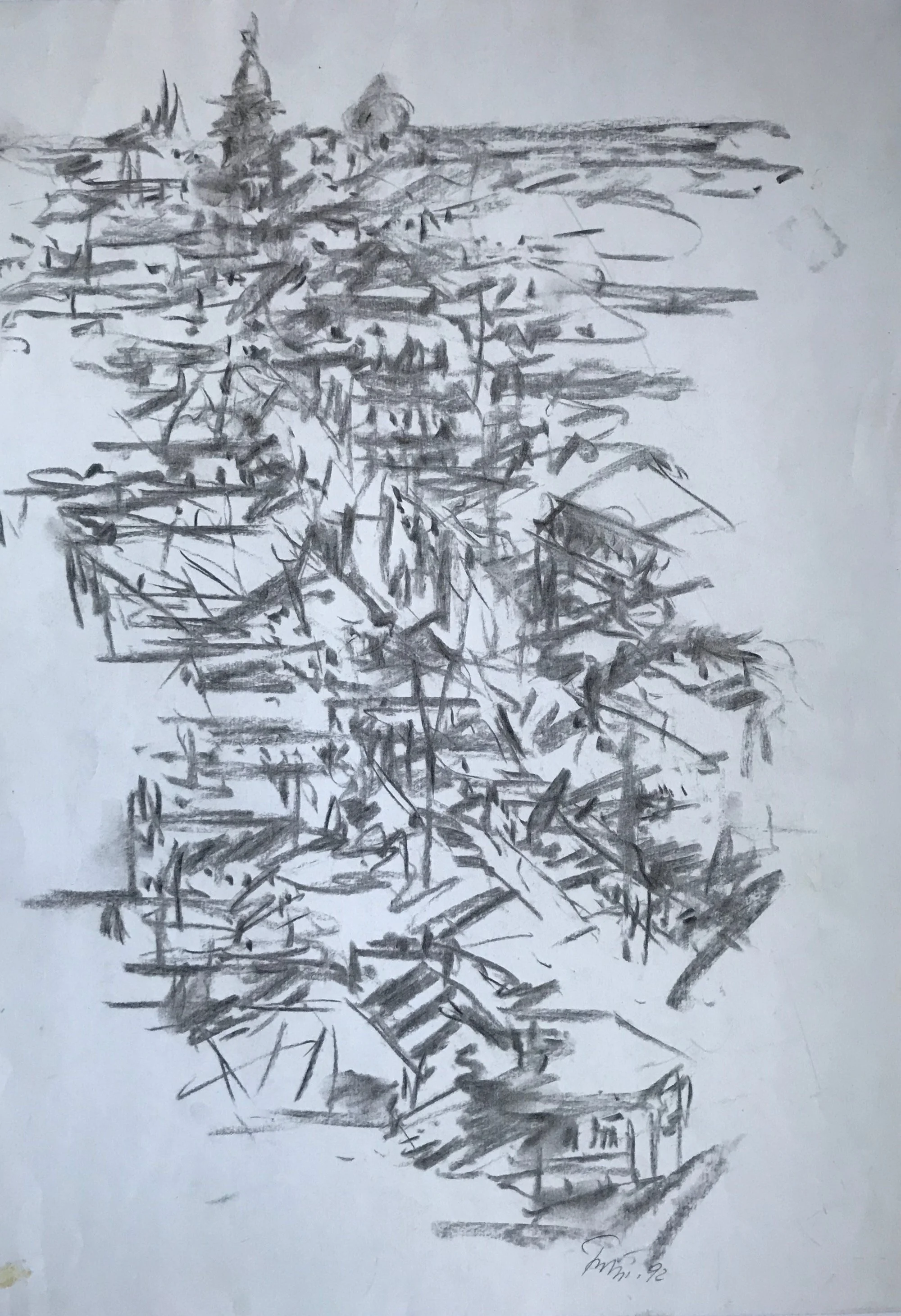 Zeichnung, Graphisift, 1980s