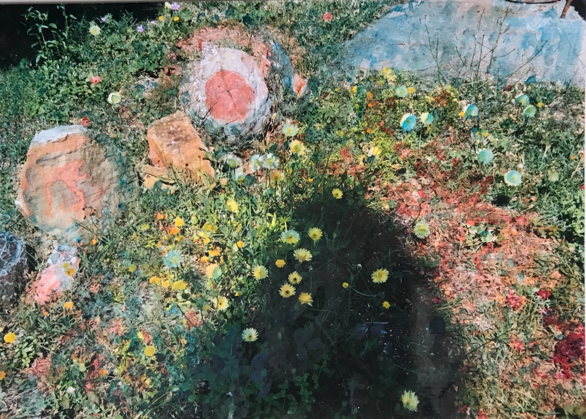 Ohne Titel, Aquarell auf Fotografie, 1990s