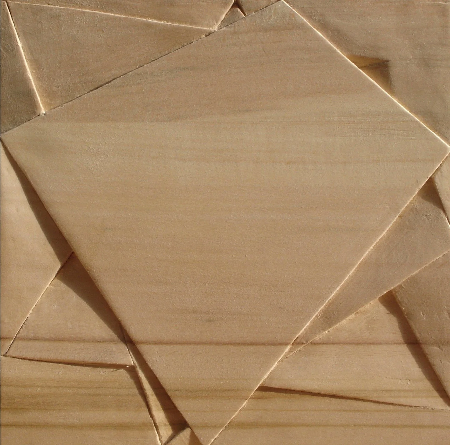 Relief VI 2007, Linde, 22 x 22 cm