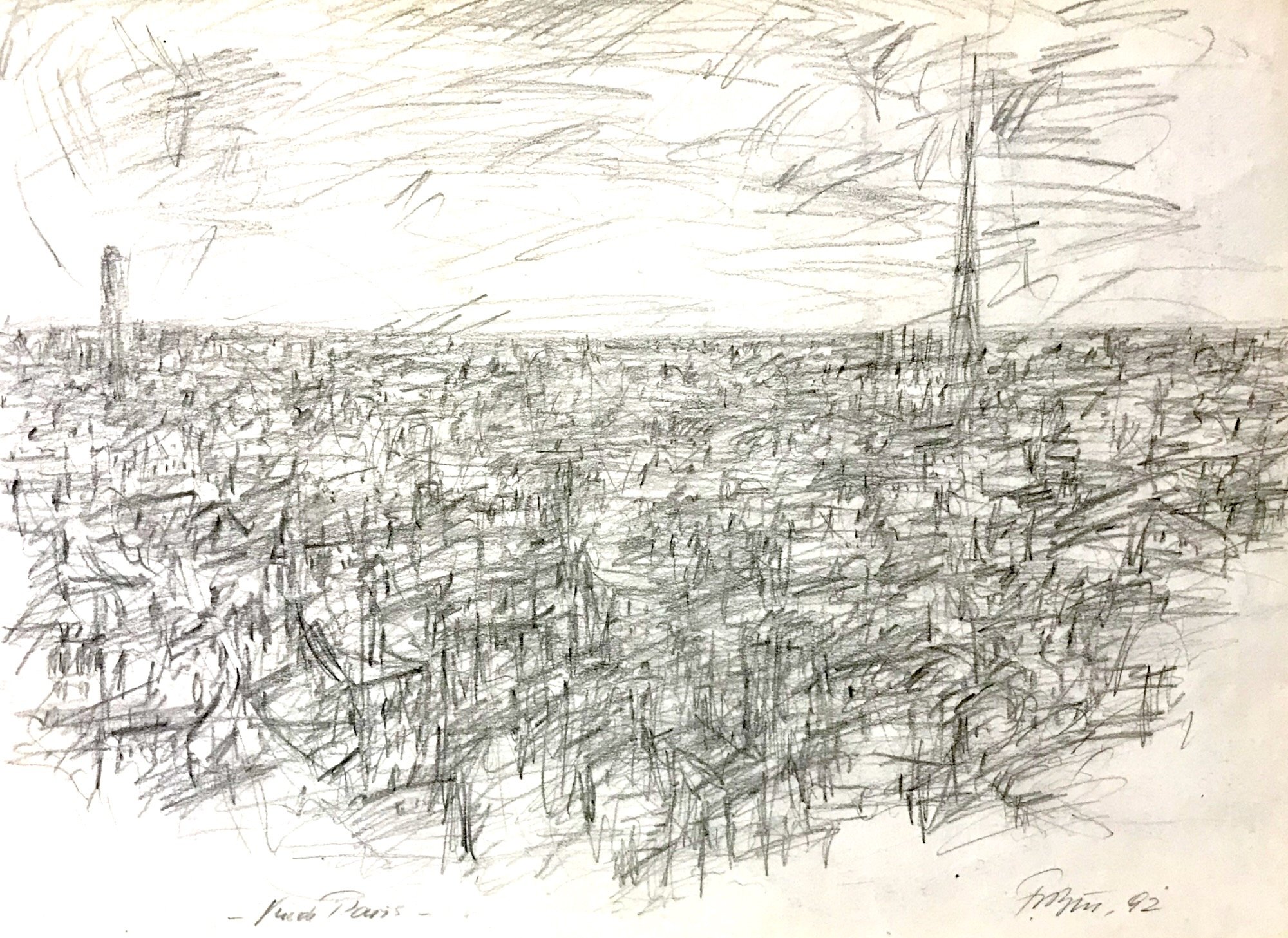 Zeichnung, Bleistift, 1992