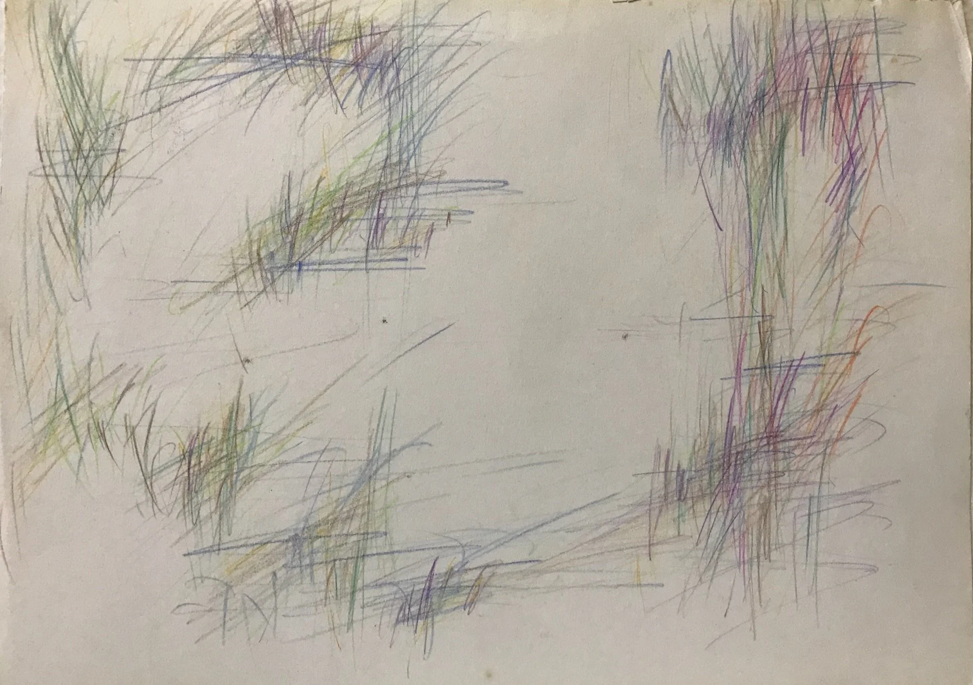 Ohne Titel, Farbzeichnung, 1970s