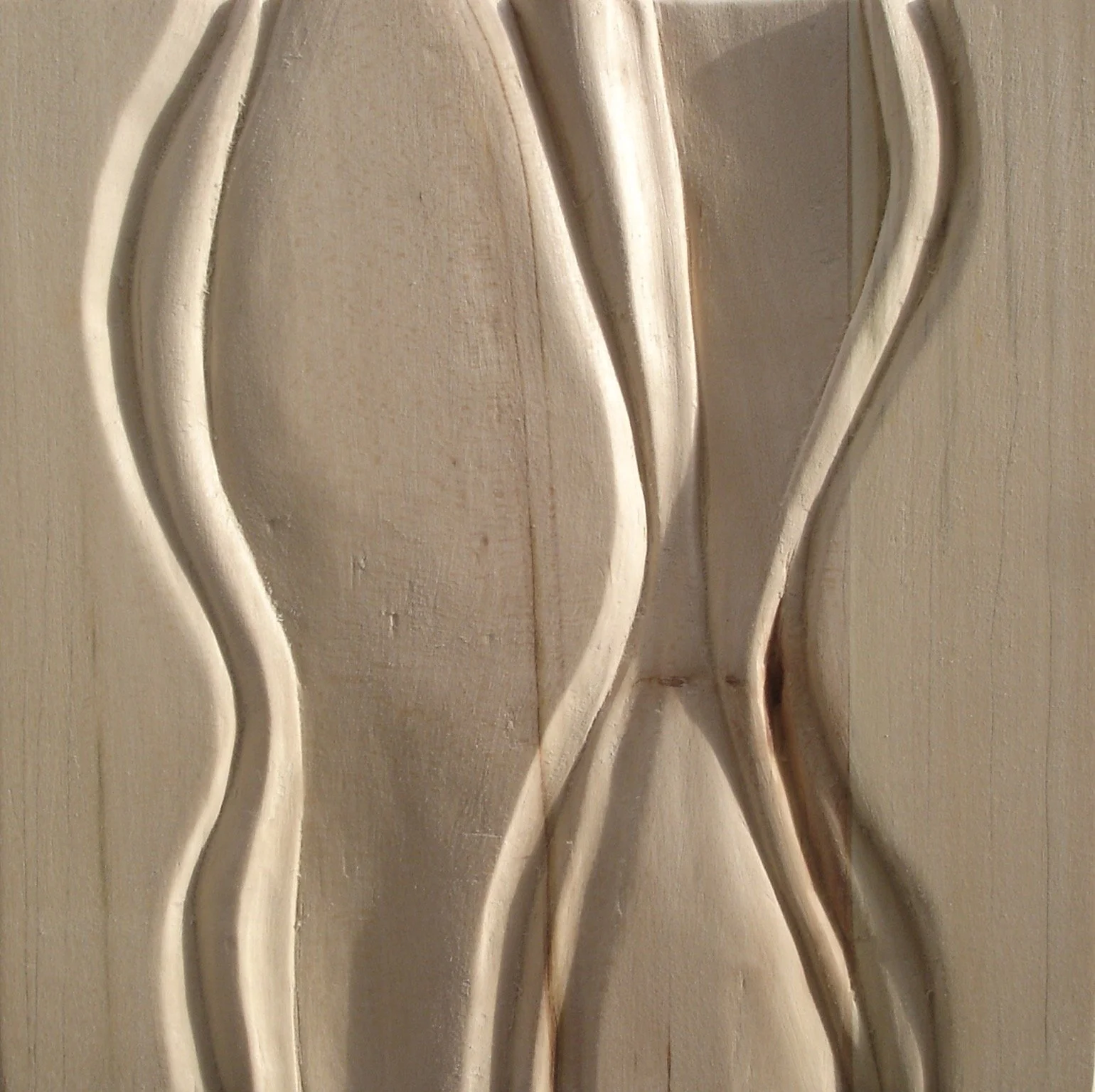 Relief II 2007, Linde, 20 x 20 cm
