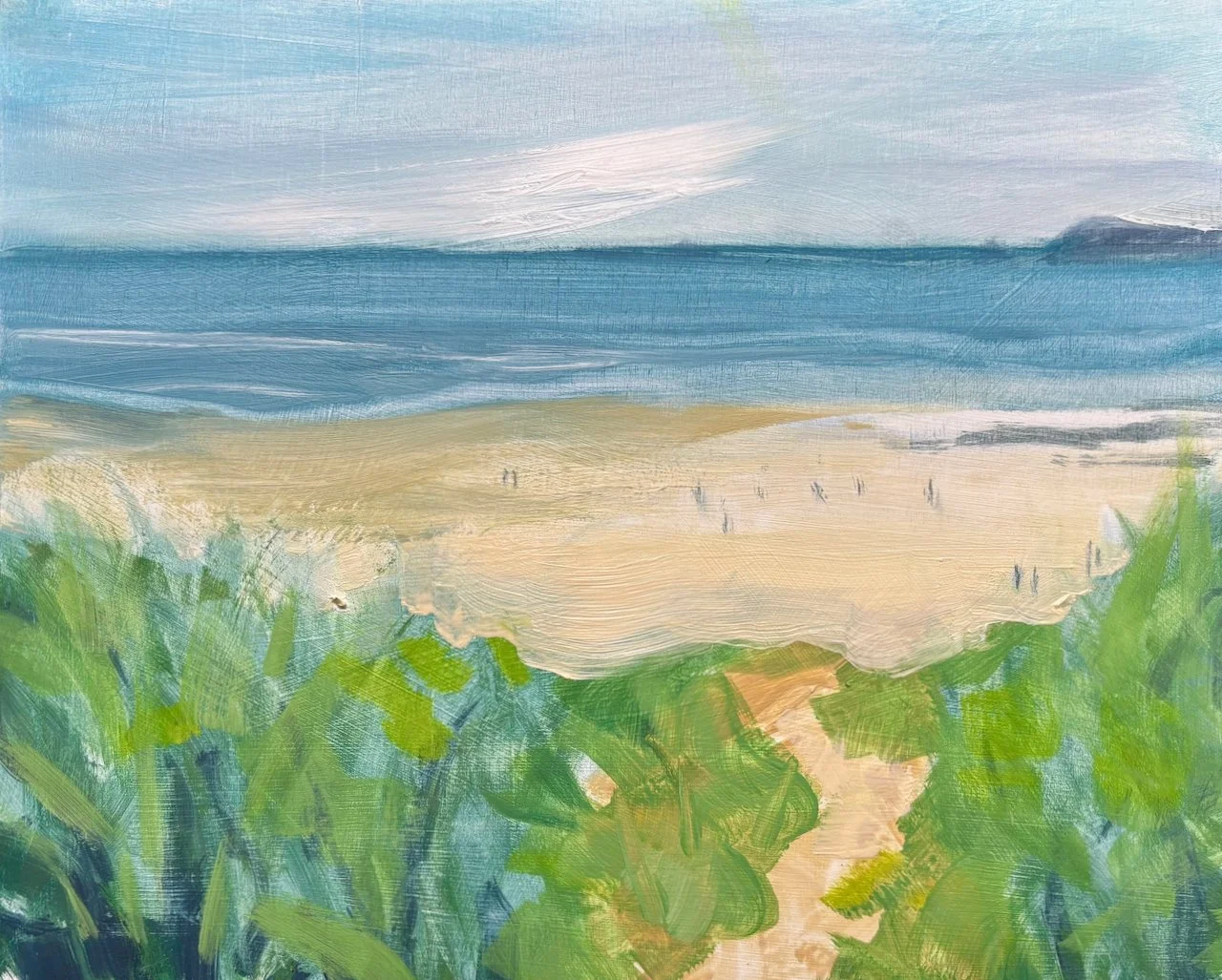 Path through the dunes, 2025, oil on panel, 20 x 25cm £370