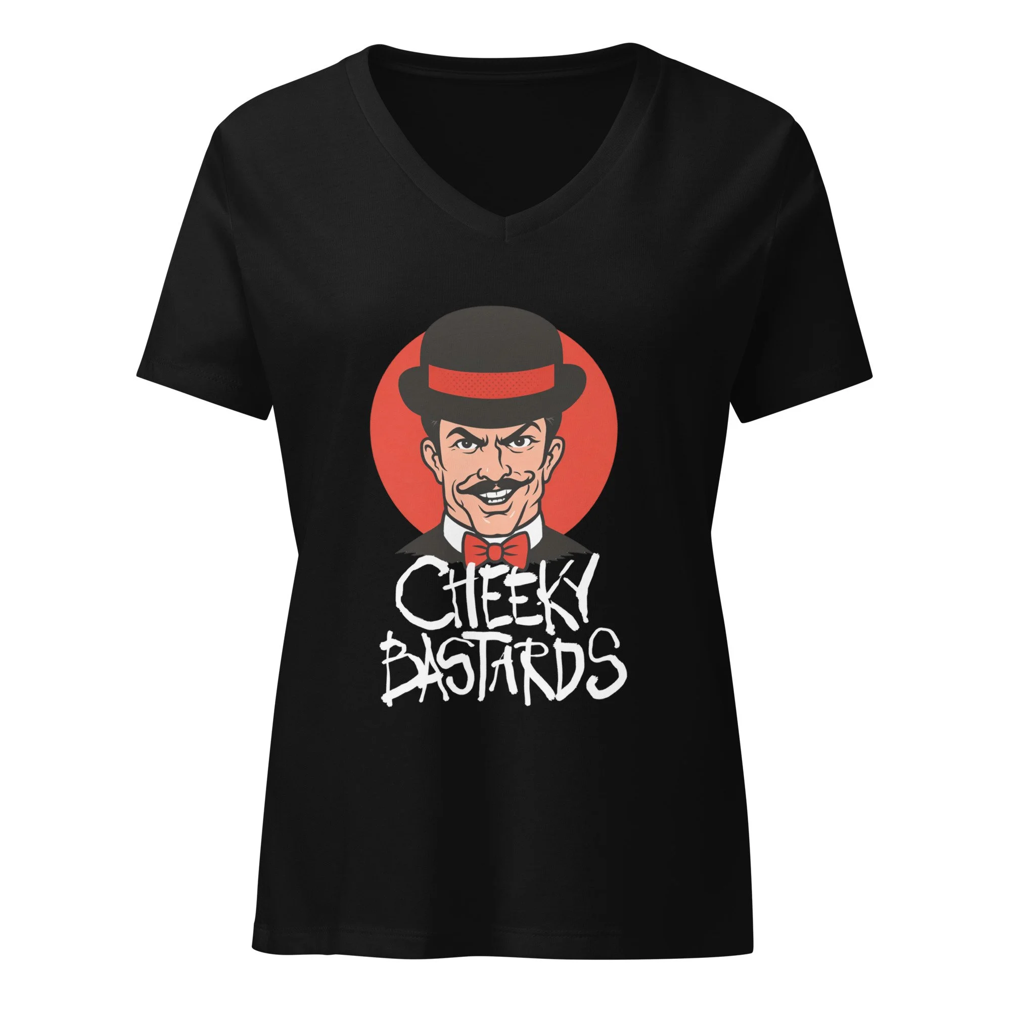 Women’s Cheeky Bastards V-Neck Tee
