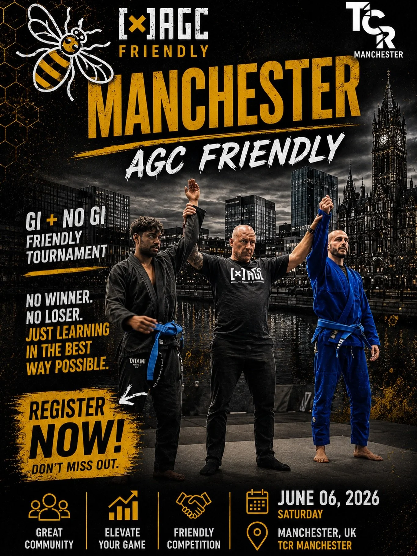 🥋 MANCHESTER &mdash; WE&rsquo;RE COMING.

Competition isn&rsquo;t always about winning.

Sometimes it&rsquo;s about taking the first step.

Testing your game.
Building confidence.
Learning under pressure.
Growing as an athlete.

That&rsquo;s what AG