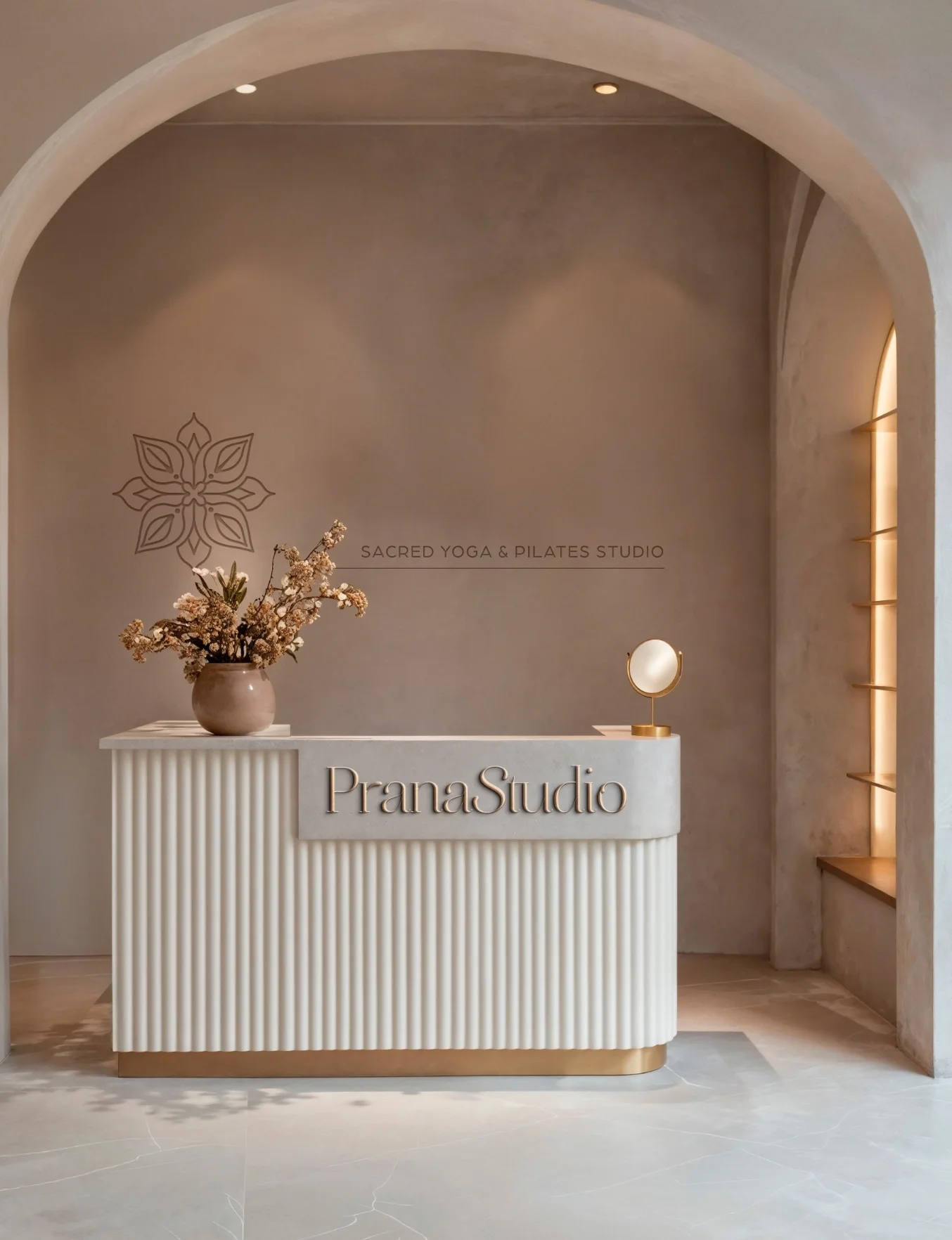 Signalétique studio de yoga réalisée par Siana Design graphiste toulouse