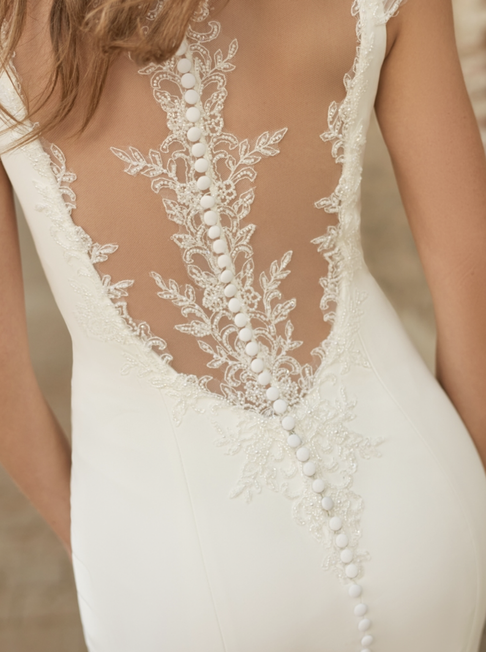 slim fit dress slacks Maggie Sottero Layne in Gold – Nearly Newlywed main image 1