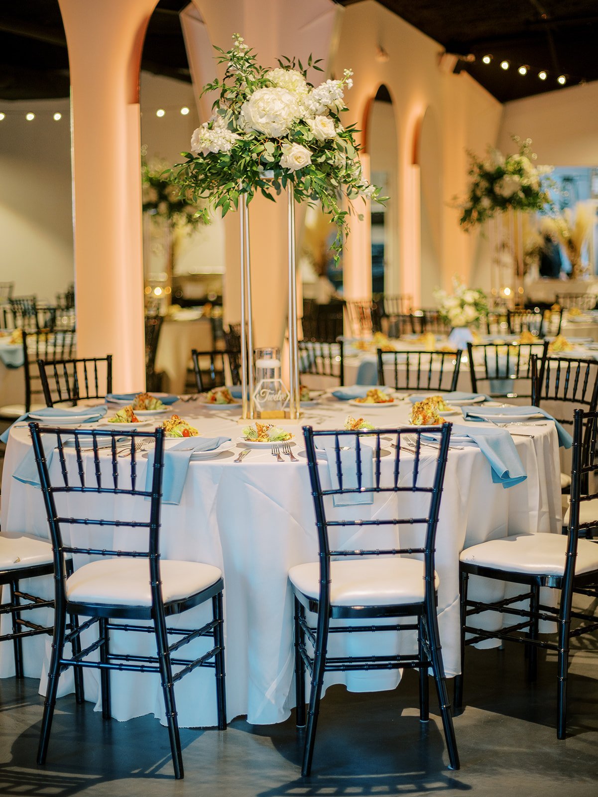 chic modern wedding tablescape