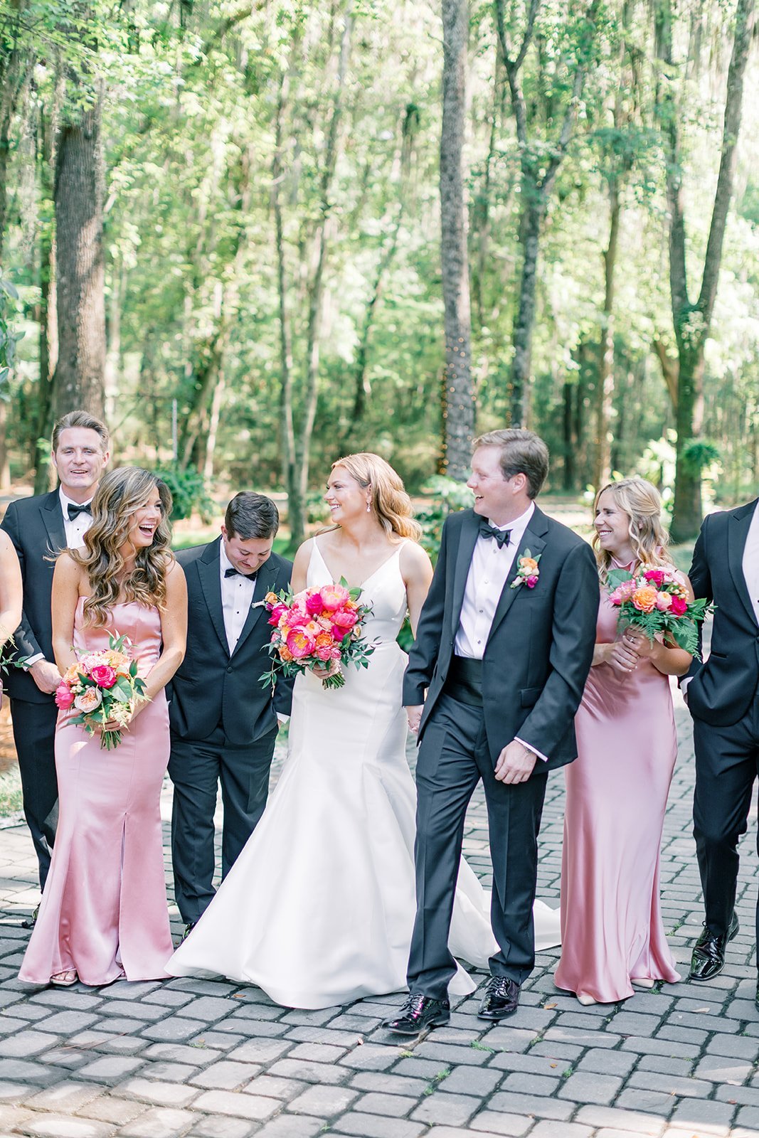 summery bridal party