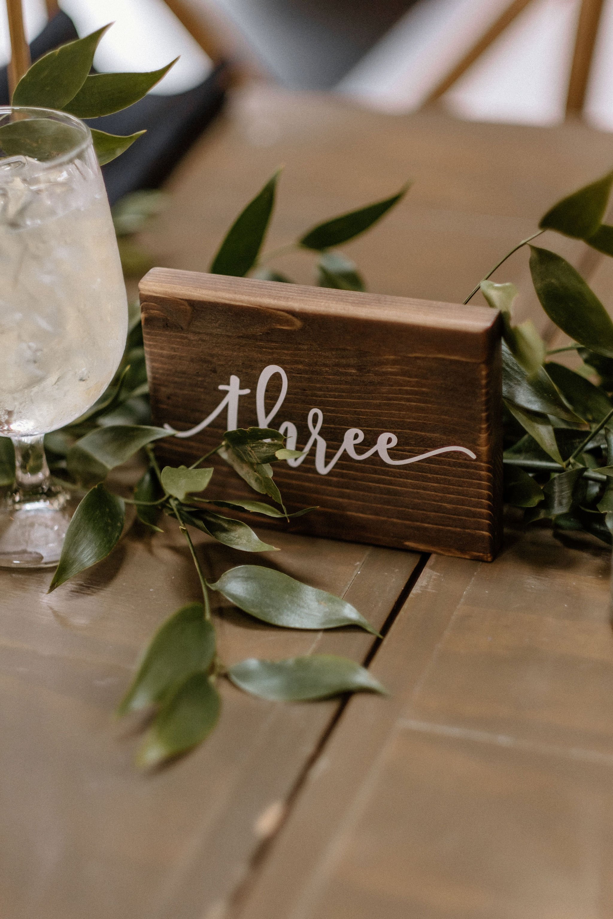 wedding table number 