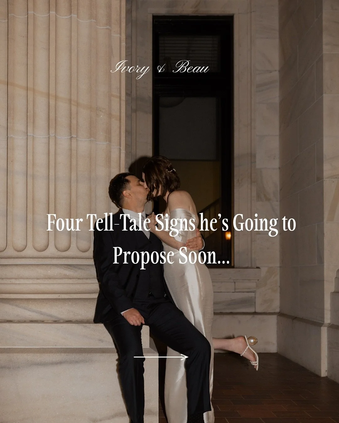 You can feel it 👀the way he&rsquo;s been a little extra sentimental lately, planning surprise date nights, and talking about &ldquo;forever&rdquo; a little more often. 

If you&rsquo;ve been wondering if he&rsquo;s getting ready to pop the question,