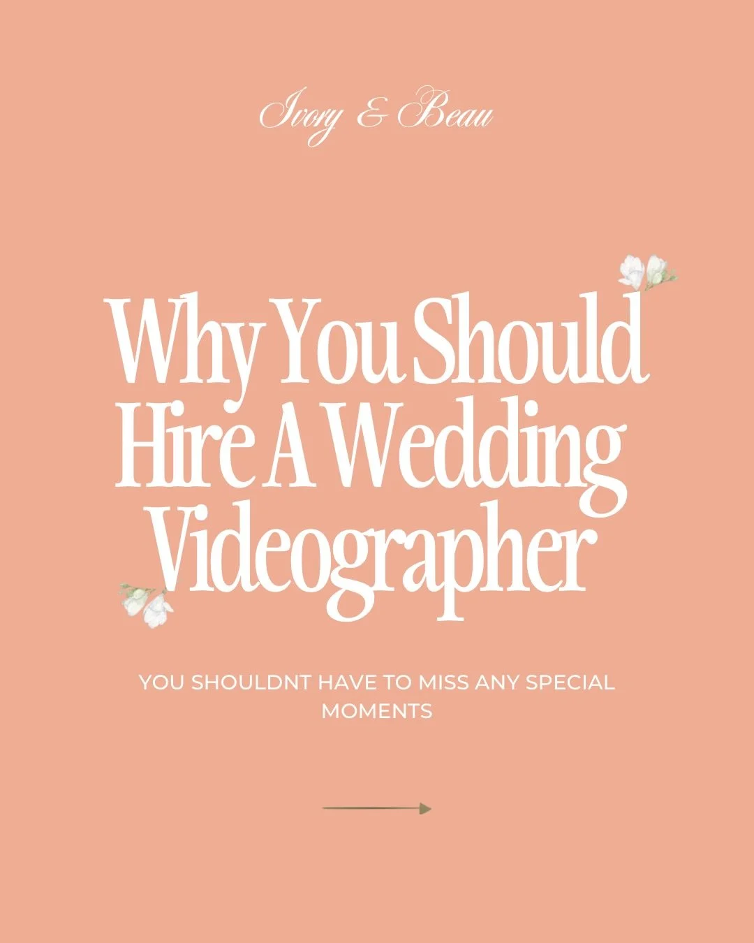✨ Thinking about whether to hire a wedding videographer? Here&rsquo;s why it&rsquo;s worth it: ✨

From capturing the little moments you&rsquo;ll never see to reliving the emotions of your big day, a wedding video lets you experience your celebration 