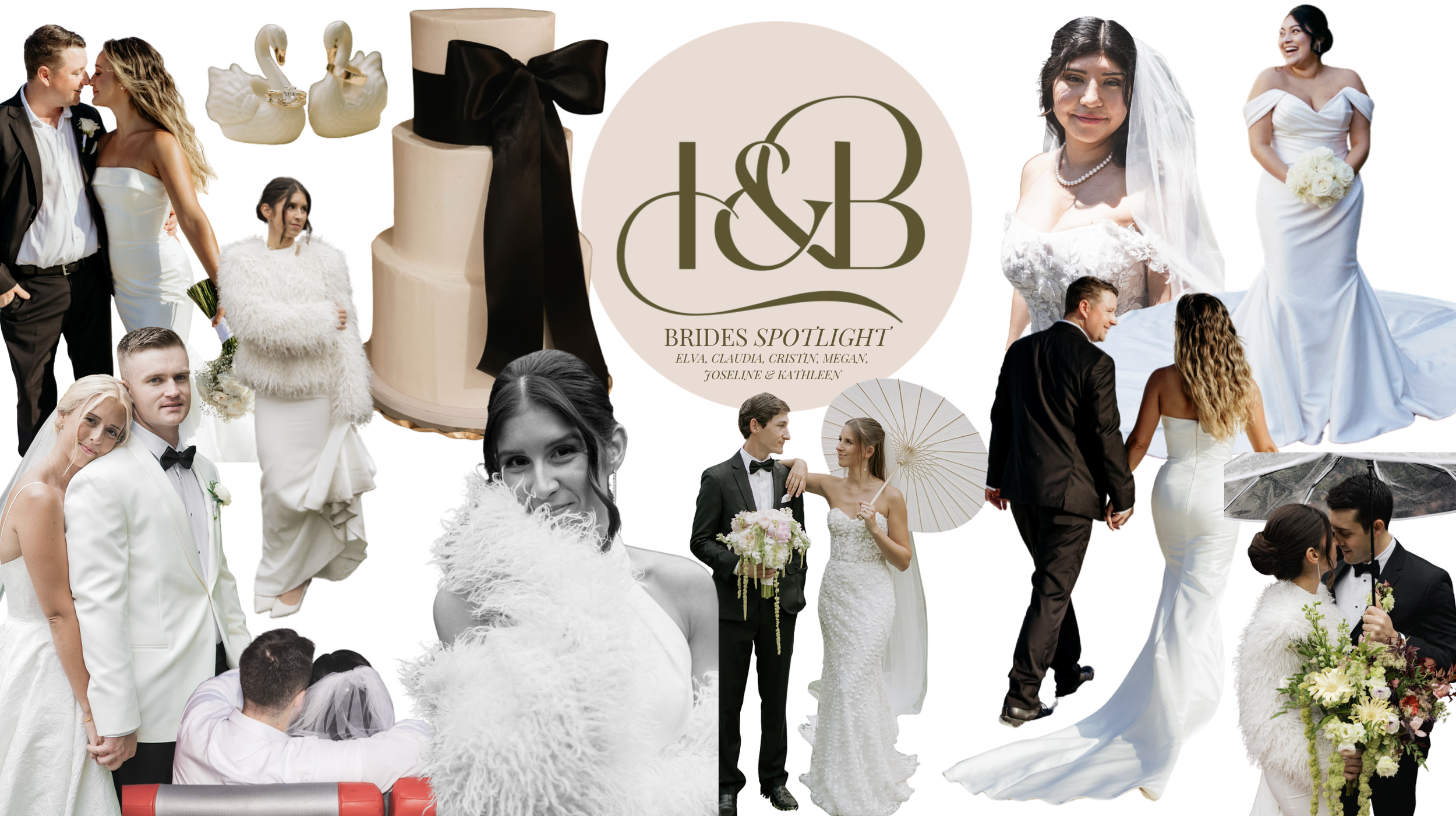 December &amp; January Brides - Ivory &amp; Beau: Elva, Claudia, Cristin, Megan, Joseline &amp; Kathleen