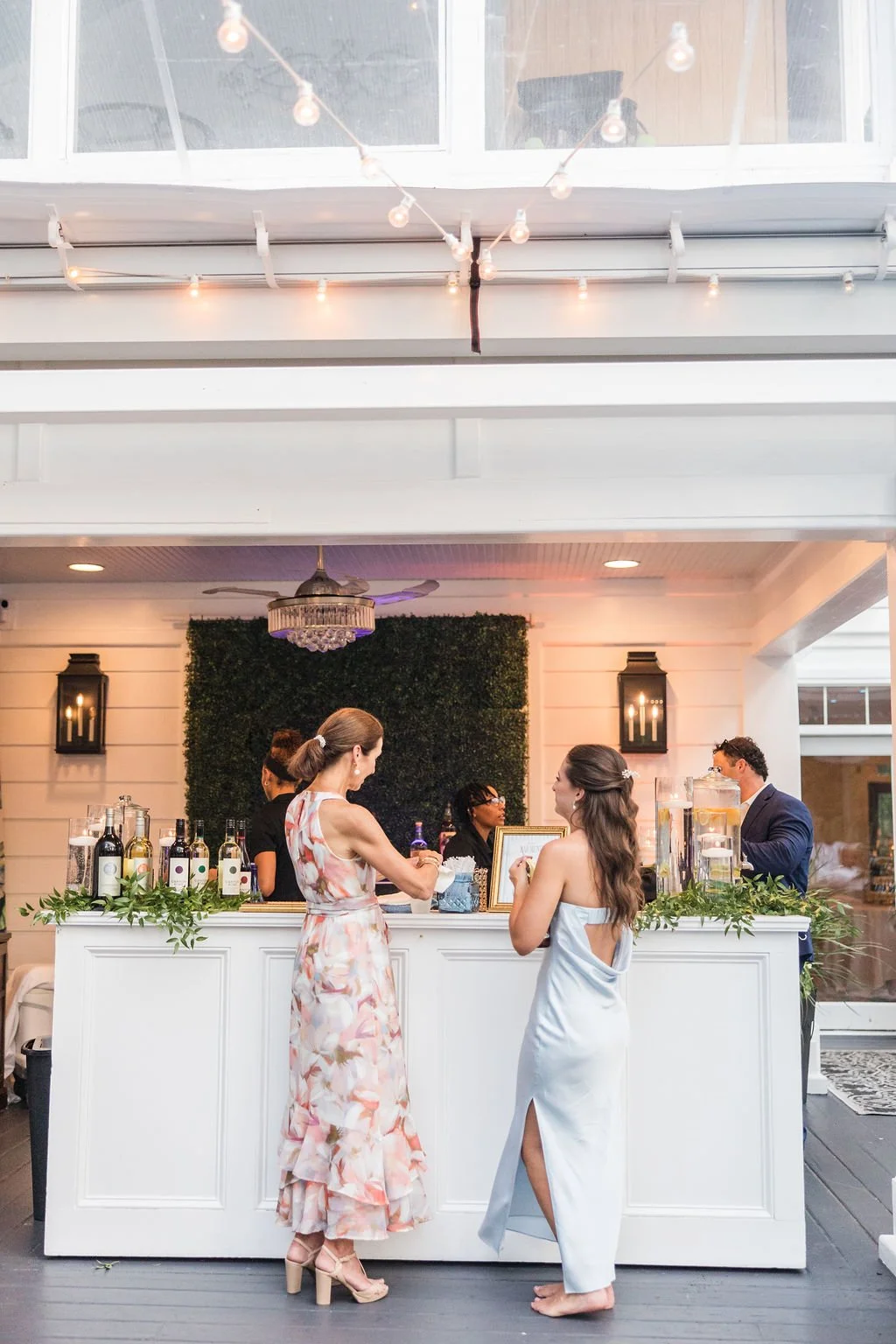 cocktail hour ideas for decor at the mackey house savannah georgia.jpg