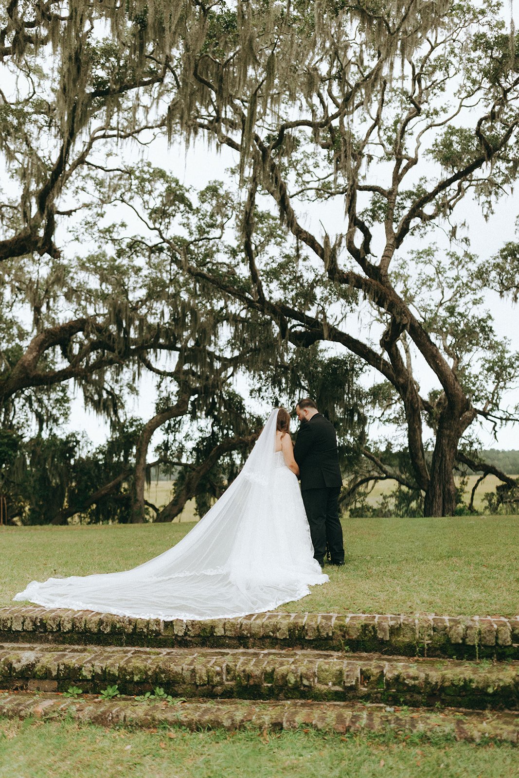 southern bride in maggie sottero a line wedding dress.jpg