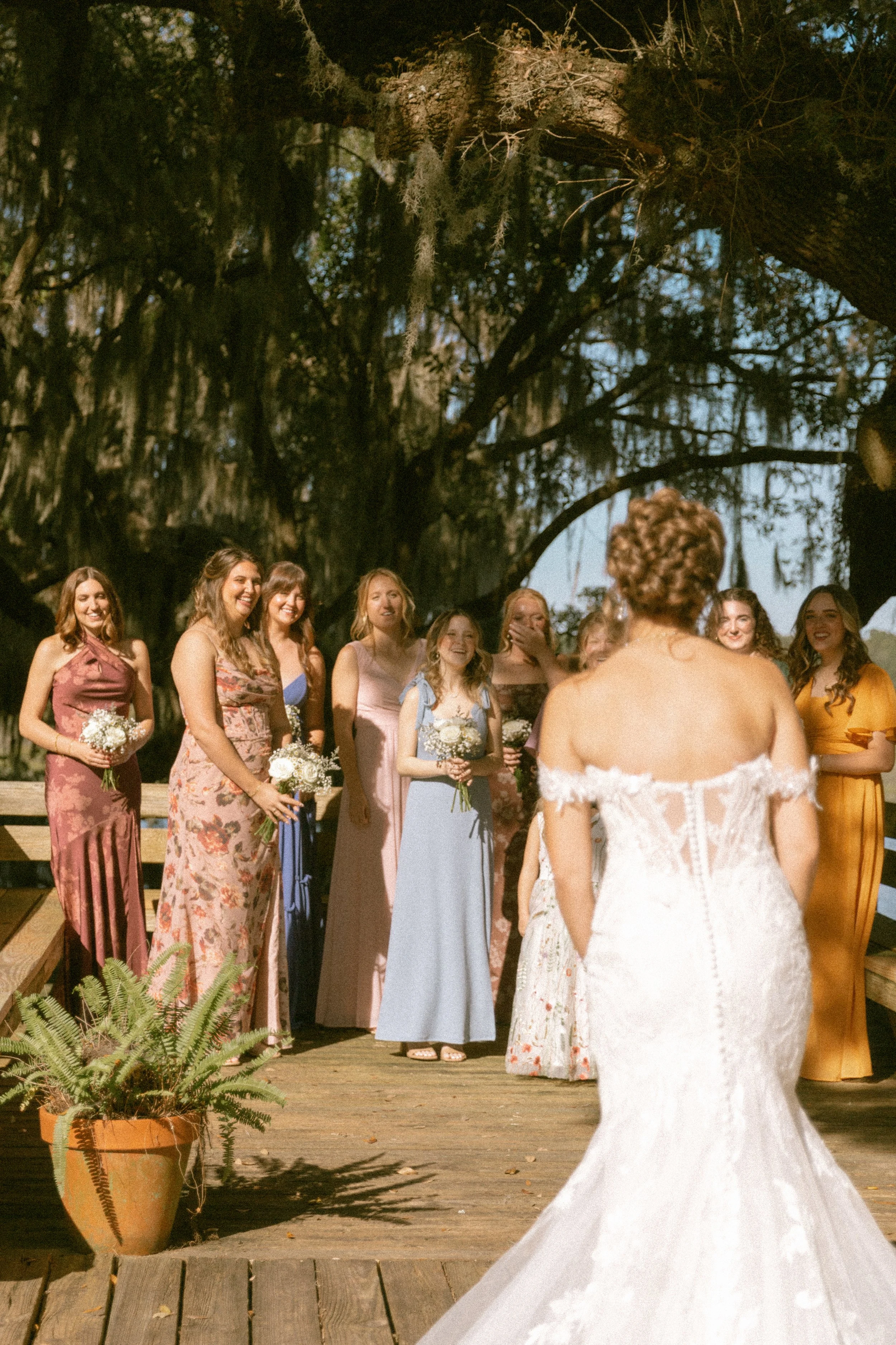 colorful mismatched bridesmaids nyjah by sottero & midgley southern wedding inspiration.jpg