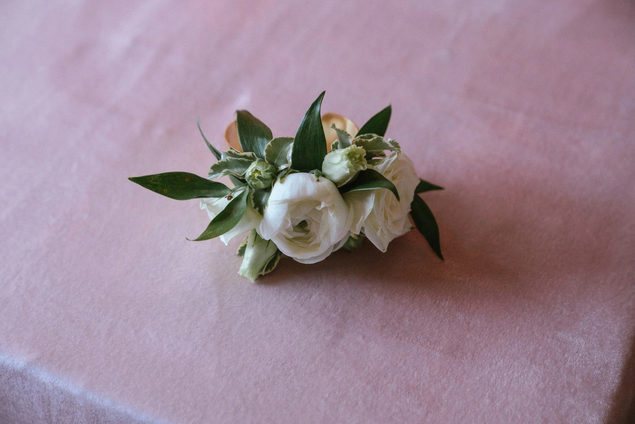 Gold Cuff Wrist Corsage - Savannah Florist  Ivory & Beau Wedding Boutique