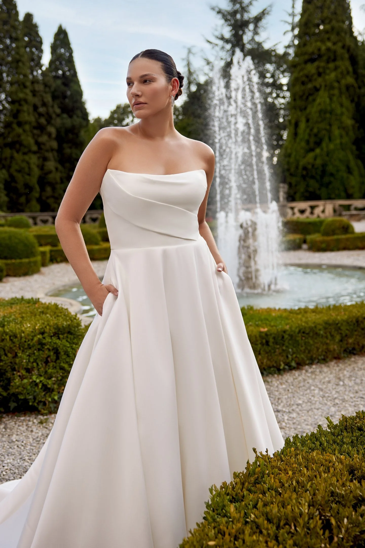 Strapless A-Line Mikado Gown