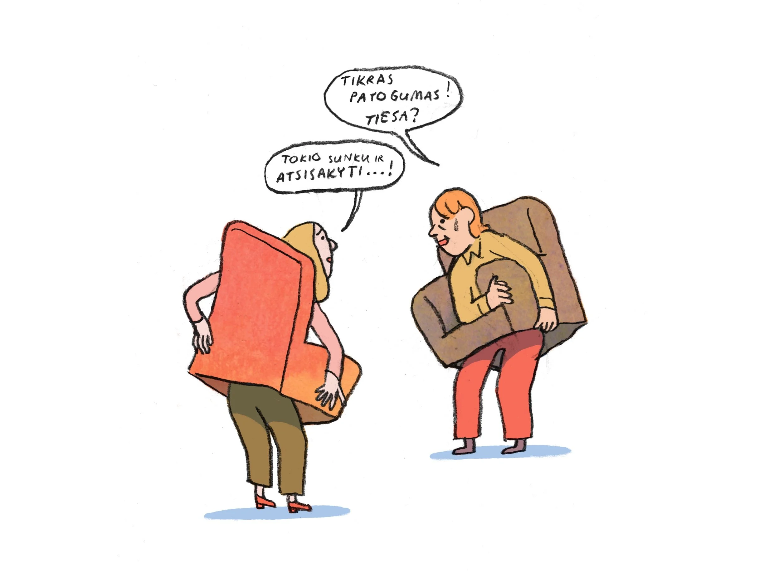 Vilnius Residents in a Car Cocoon