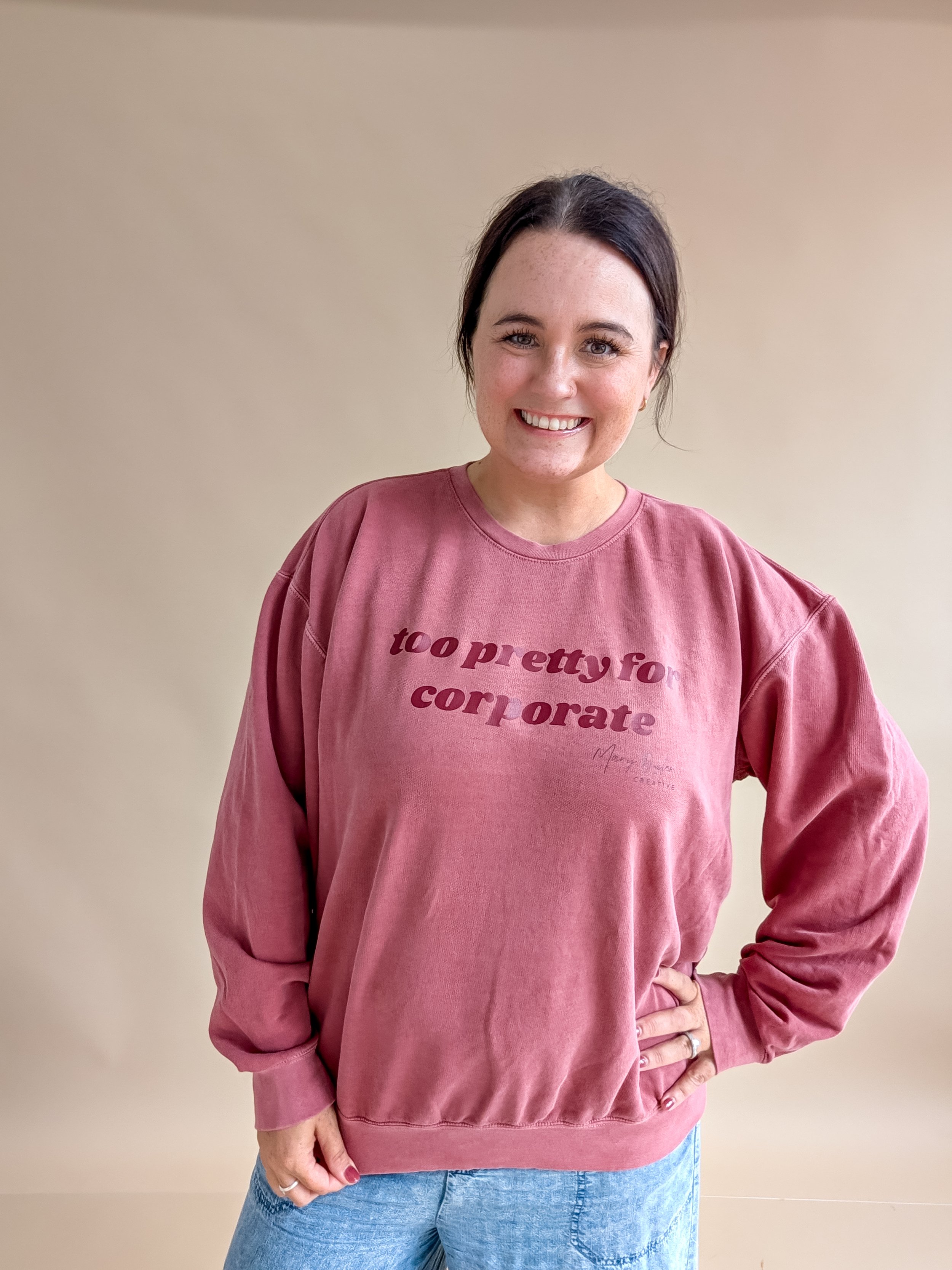 Too Pretty for Corporate- Crimson