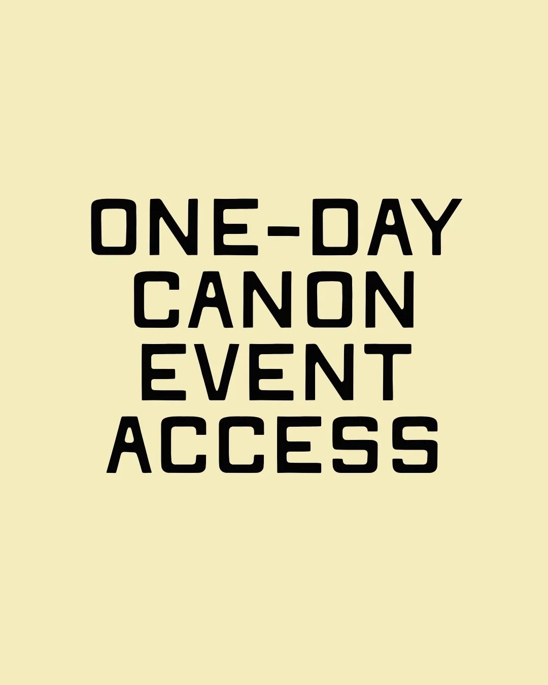 One-Day Access [Early Bird Price]