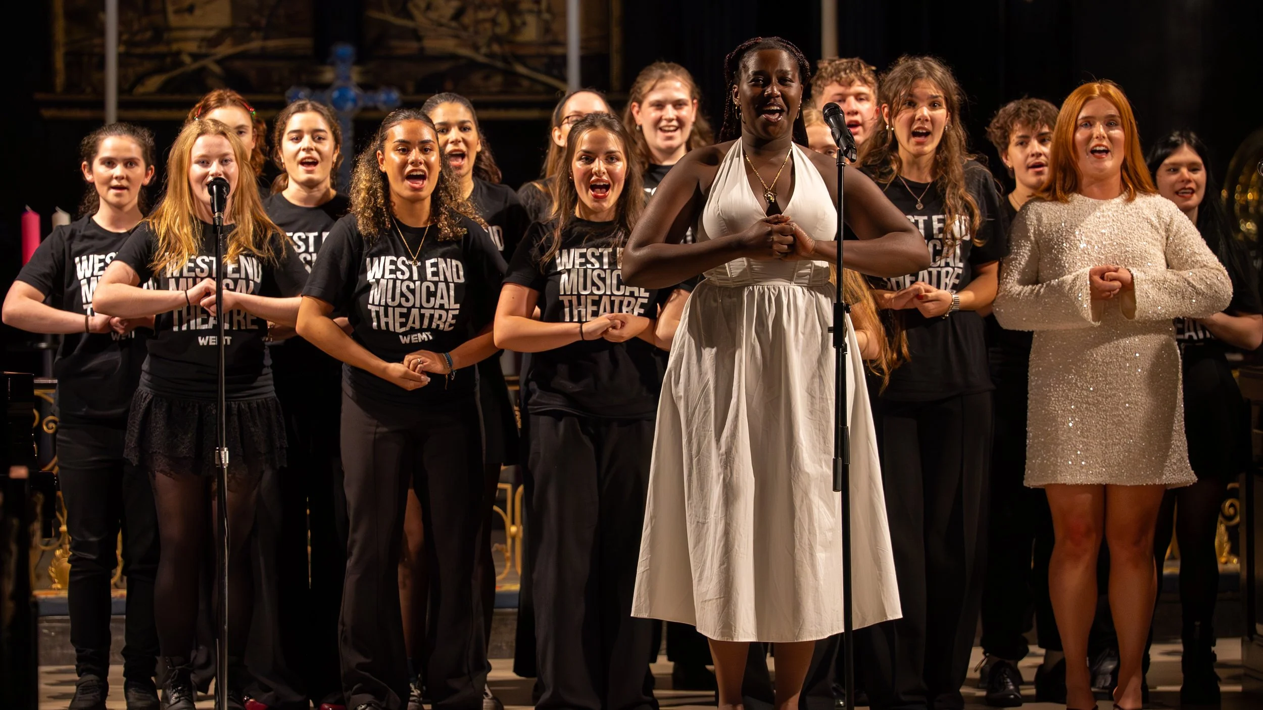 WEMT Christmas concert, solo singing, principal lidnesy wise mamma mia donna