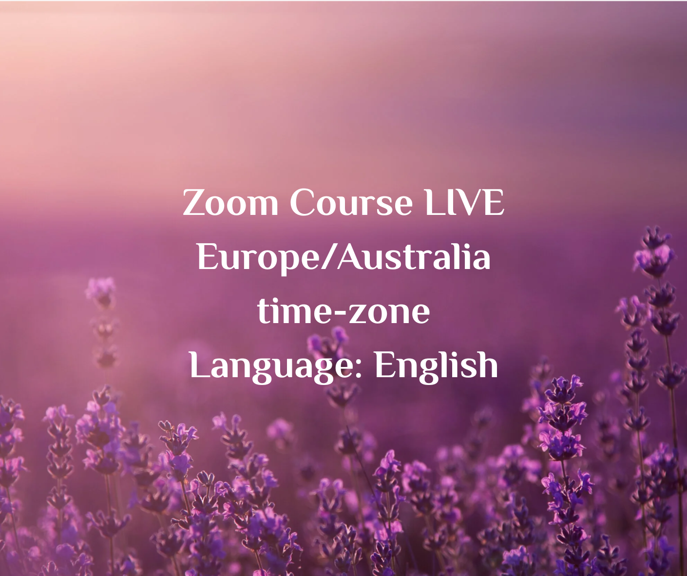 InnerPeace Method – Zoom kurs LIVE, Europe, Australia Inner Peace therapy and personal development
