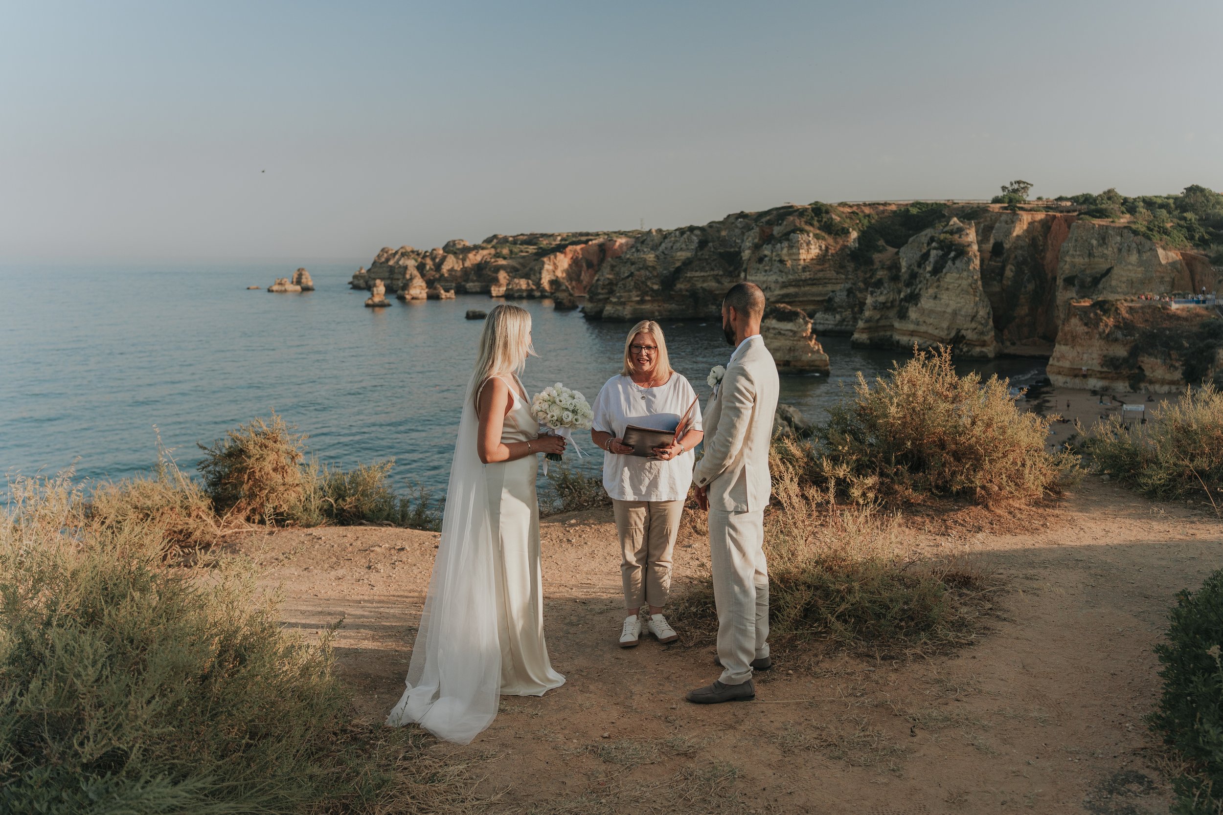 Elopement at Praia da Dona Ana, Lagos | Marjorie &amp; Christopher