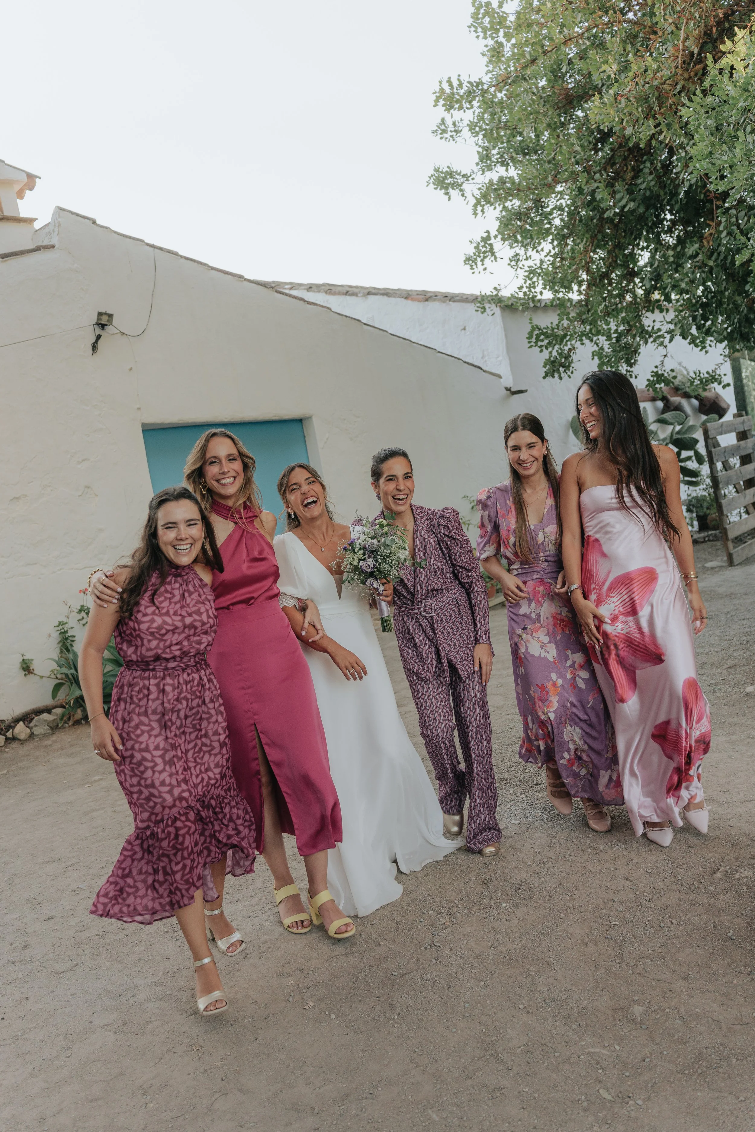 Bride with friends at Quinta Events in Portugal