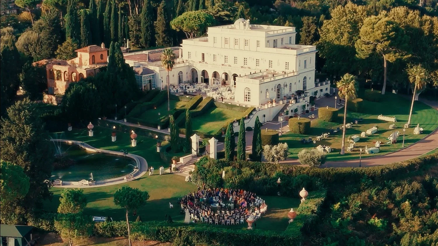 Delfina & Bernardino - Destination Wedding Villa Miani, Rome, Italy - 4K