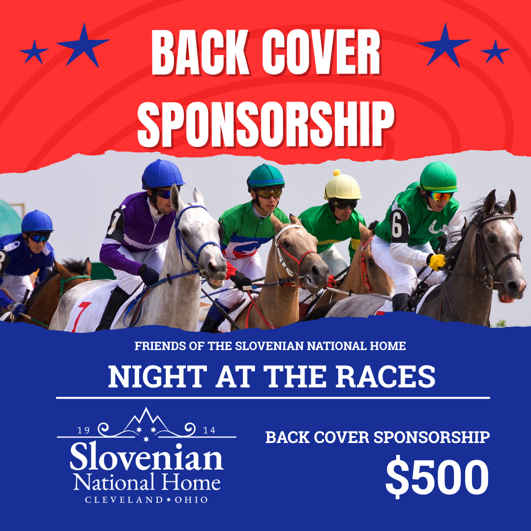 Back Cover Sponsor – $500 (Exclusive) - Night at the Races 2026