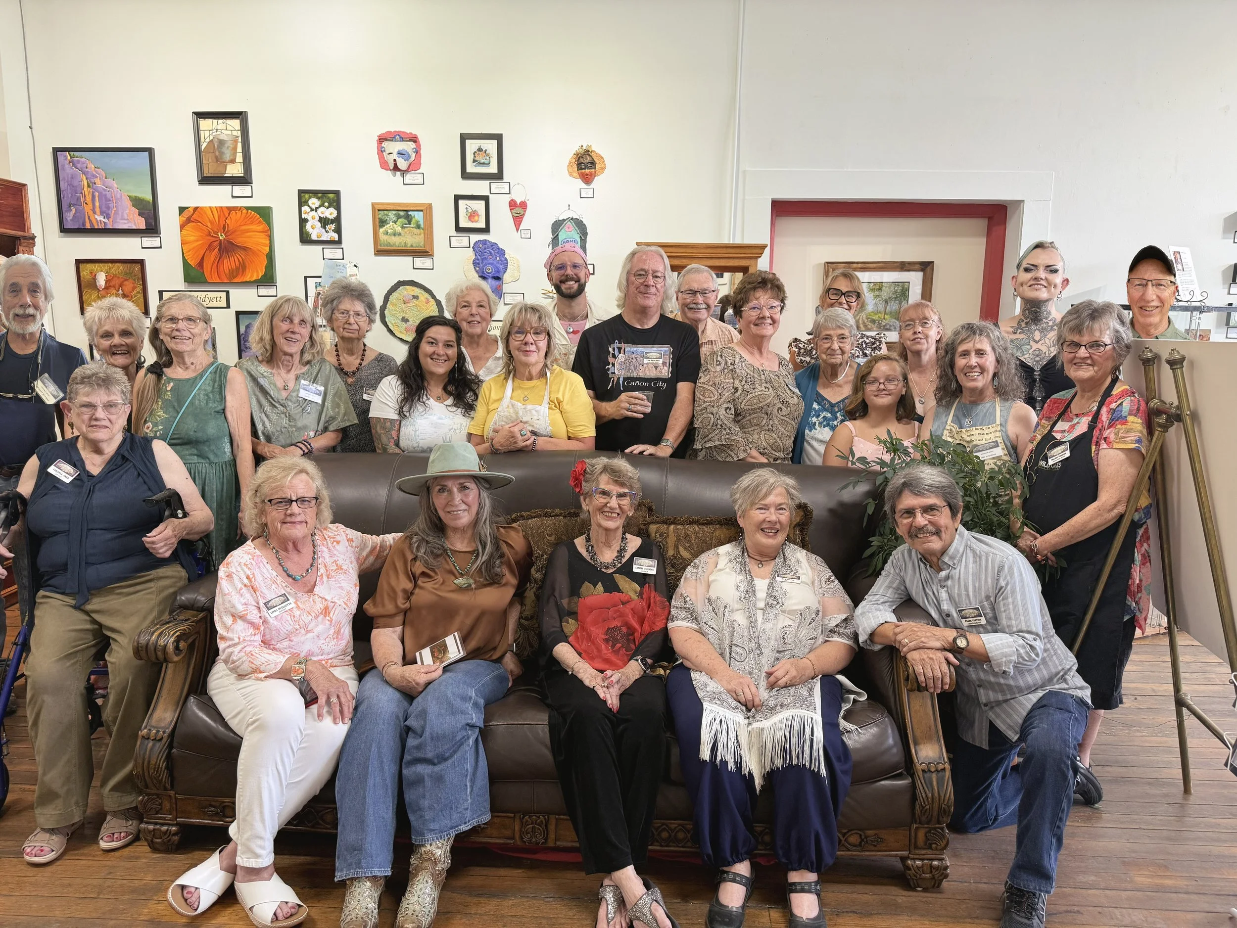 Group photo of artists