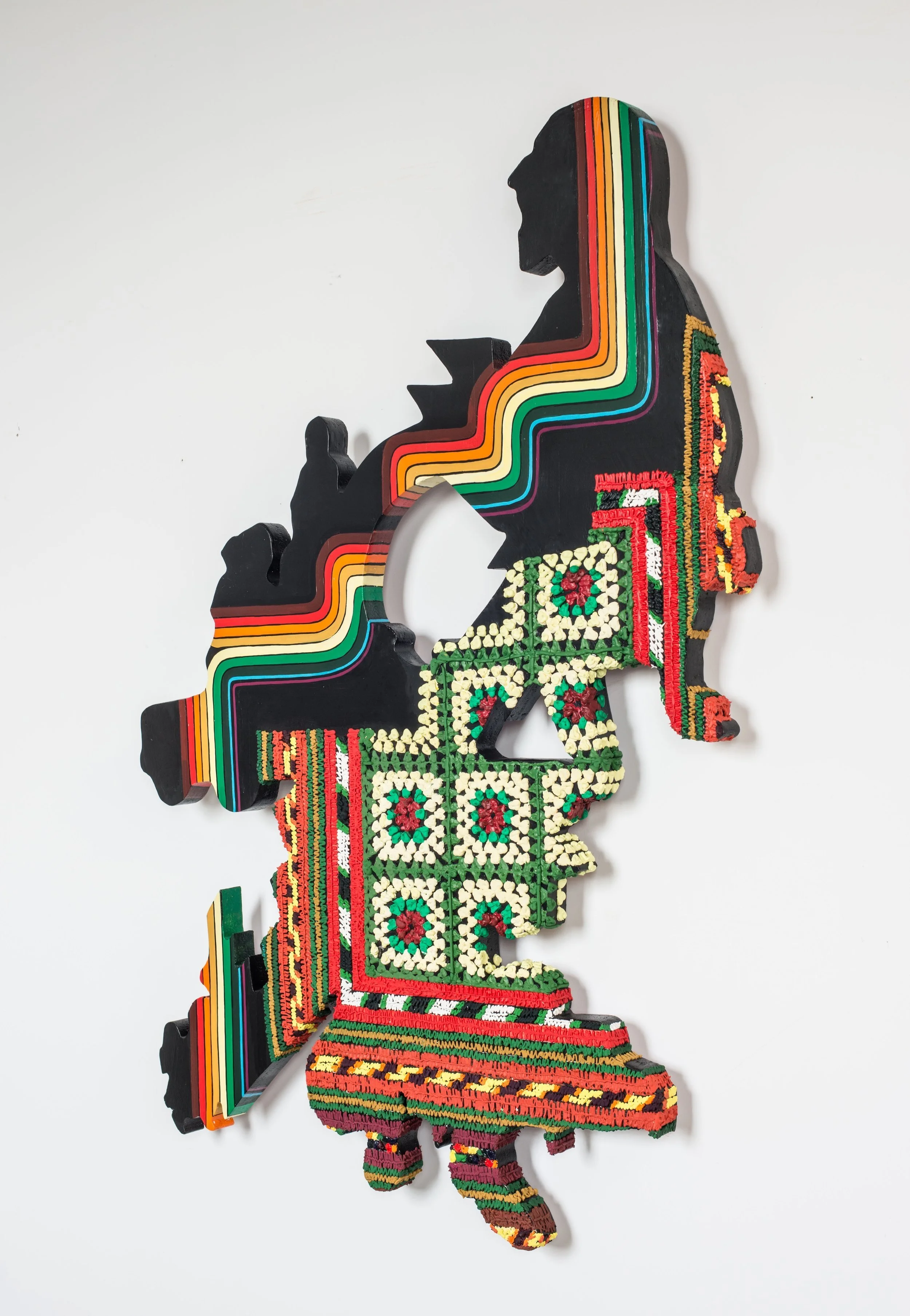 It's Going to Get Better, 5' x 6', acrylic and molding paste on foam core