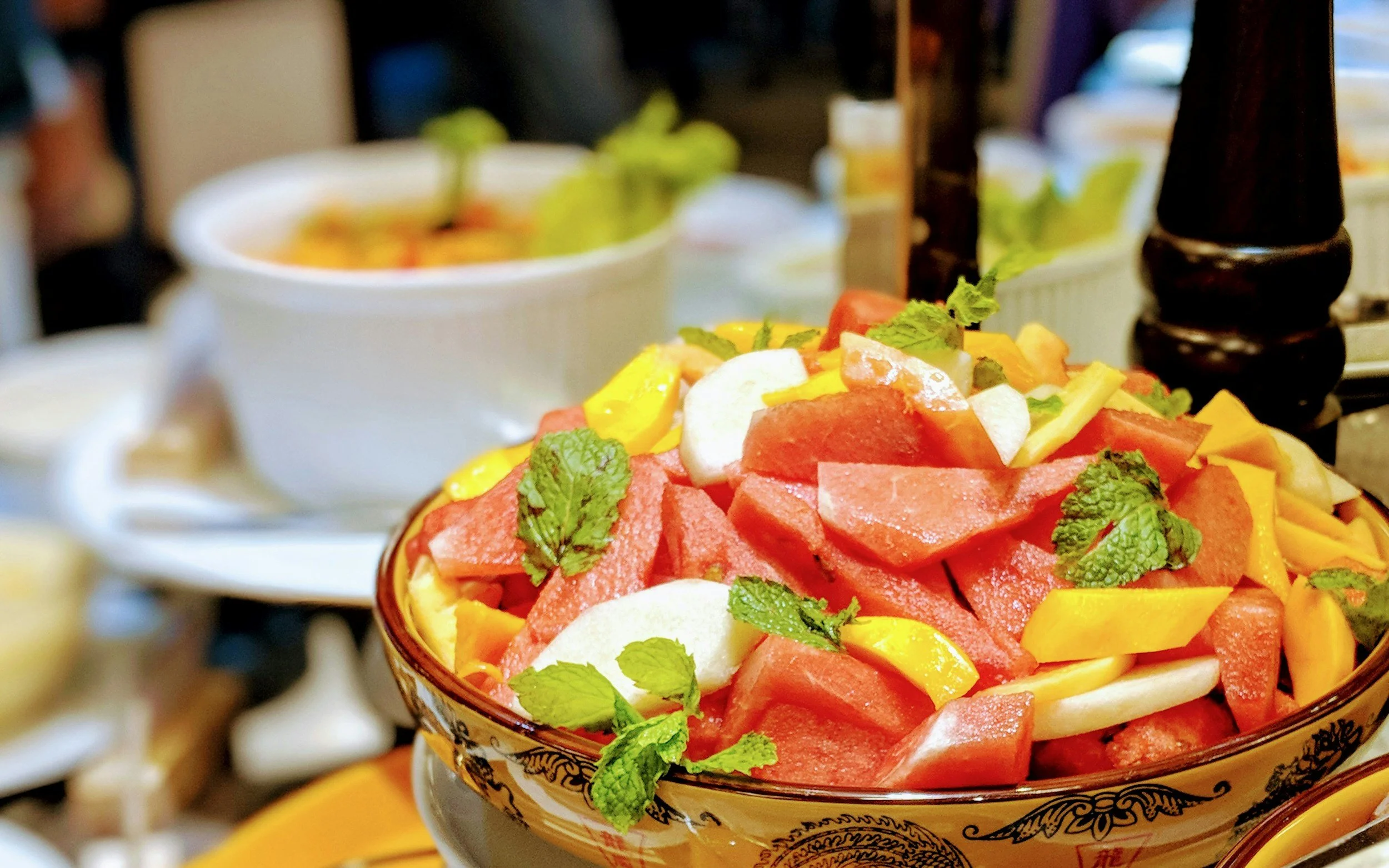 Keeping it sweet: melon &amp; burrata salad