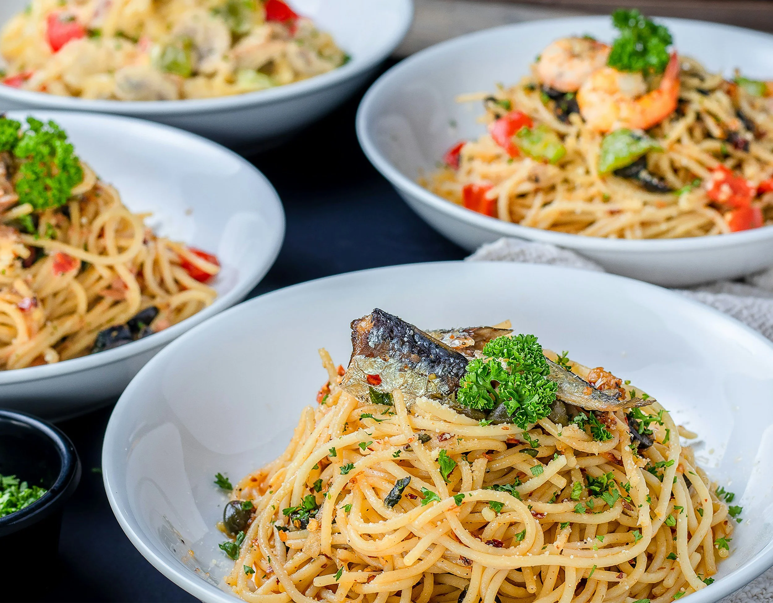 Twirl into the Sea: salsa spaghetti with sardines