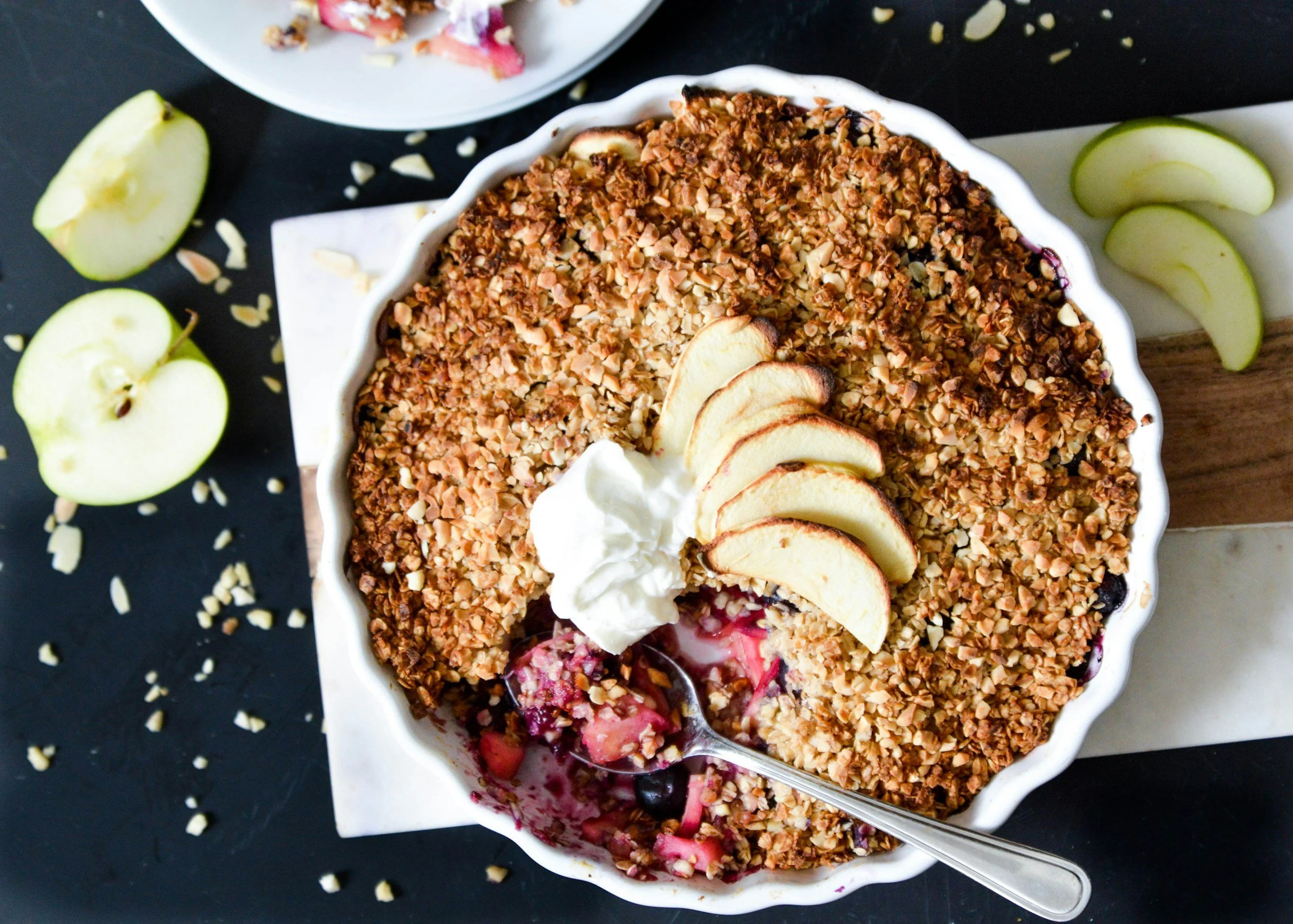 Enjoy the Orchard: Pear &amp; Blackberry Crumble