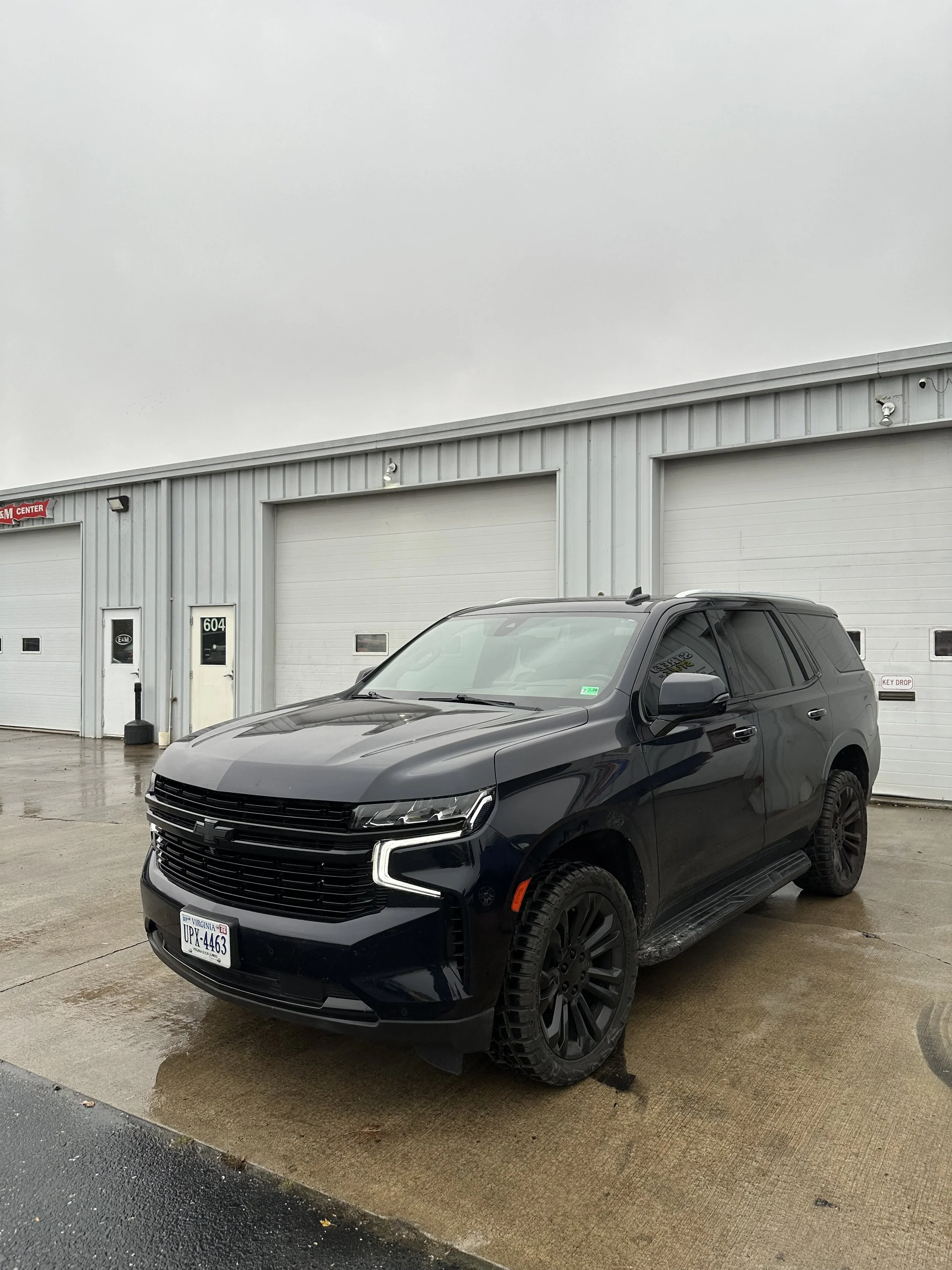 Tahoe Chrome Deleted and New Grille installed plus tinted