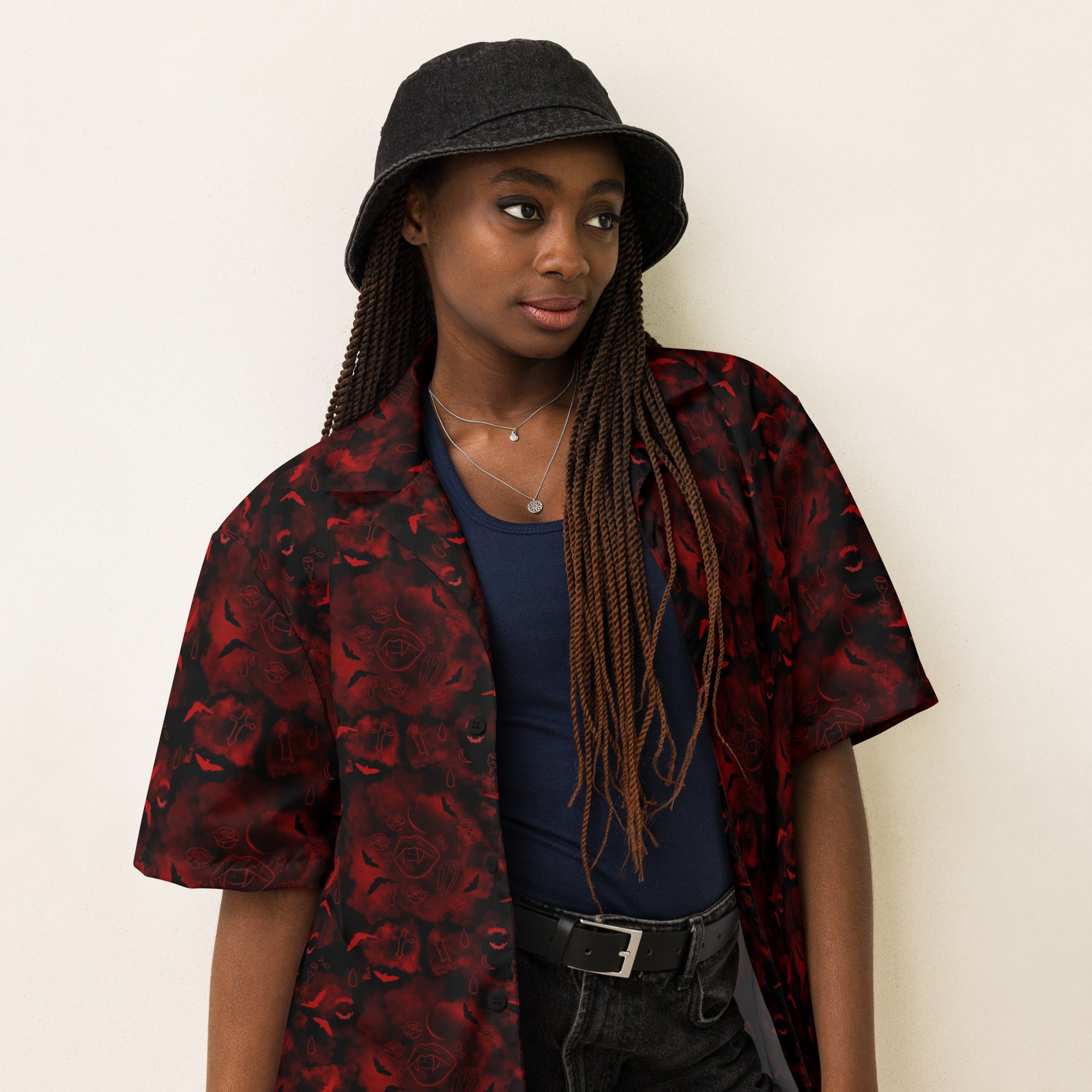Vamp Bite Unisex button shirt