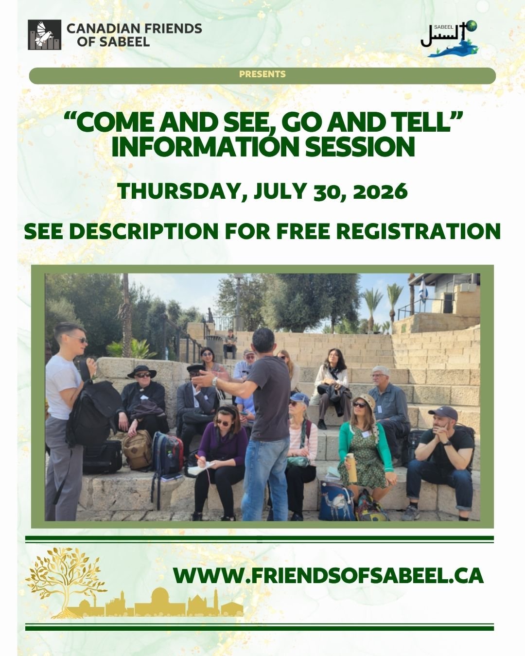 "Come and See, Go and Tell"  Information Webinar