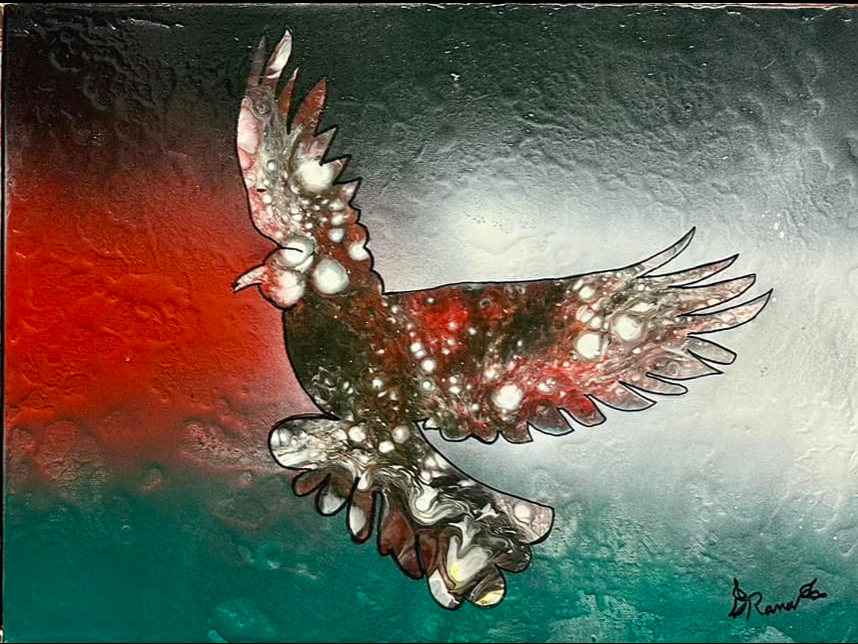 “Mirroring Doves” Acrylics